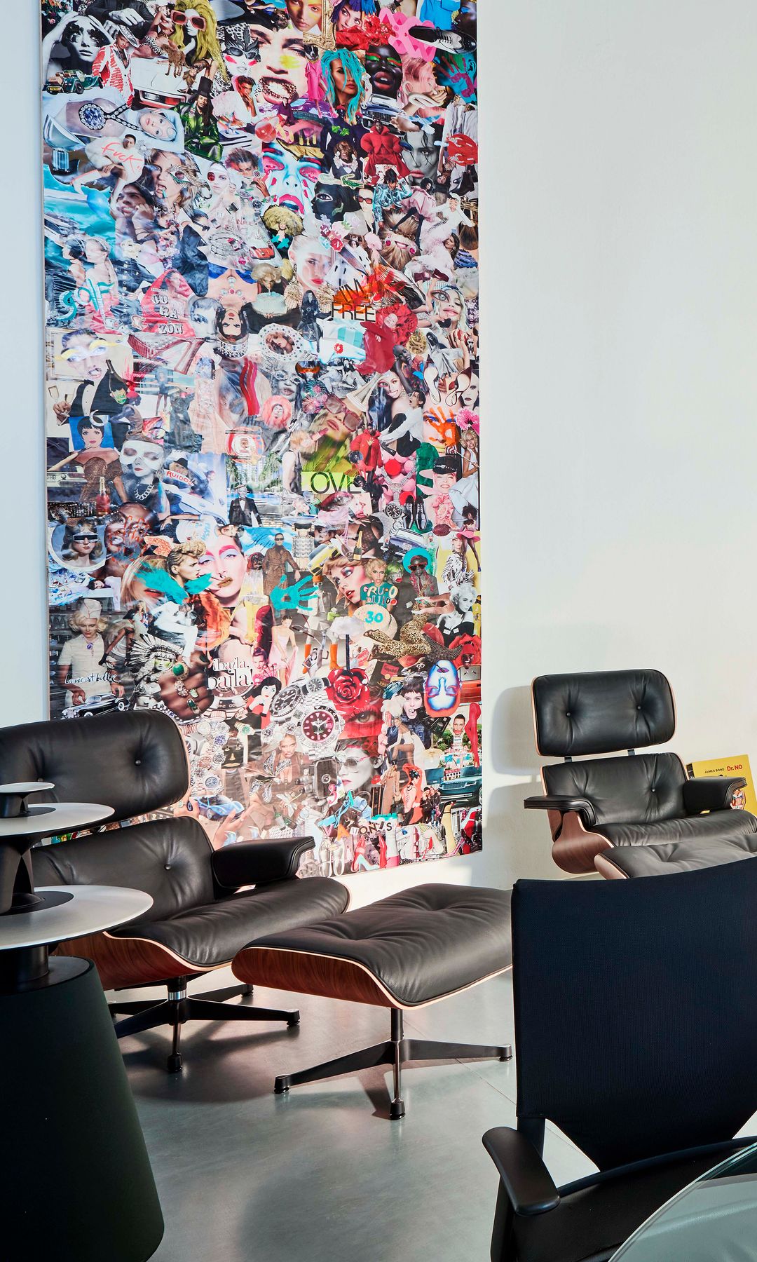 La zona de trabajo de Marta Sánchez en su casa de Canarias