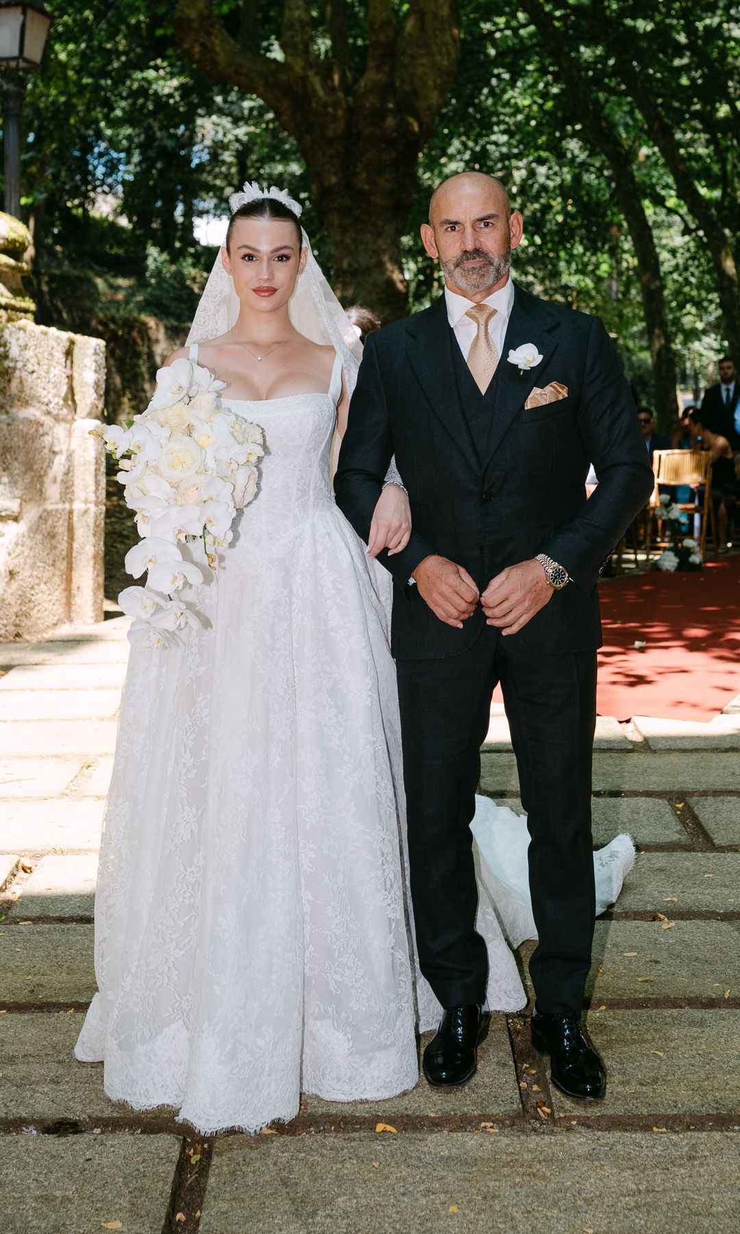 Nadia y Paco Jémez en un día muy especial