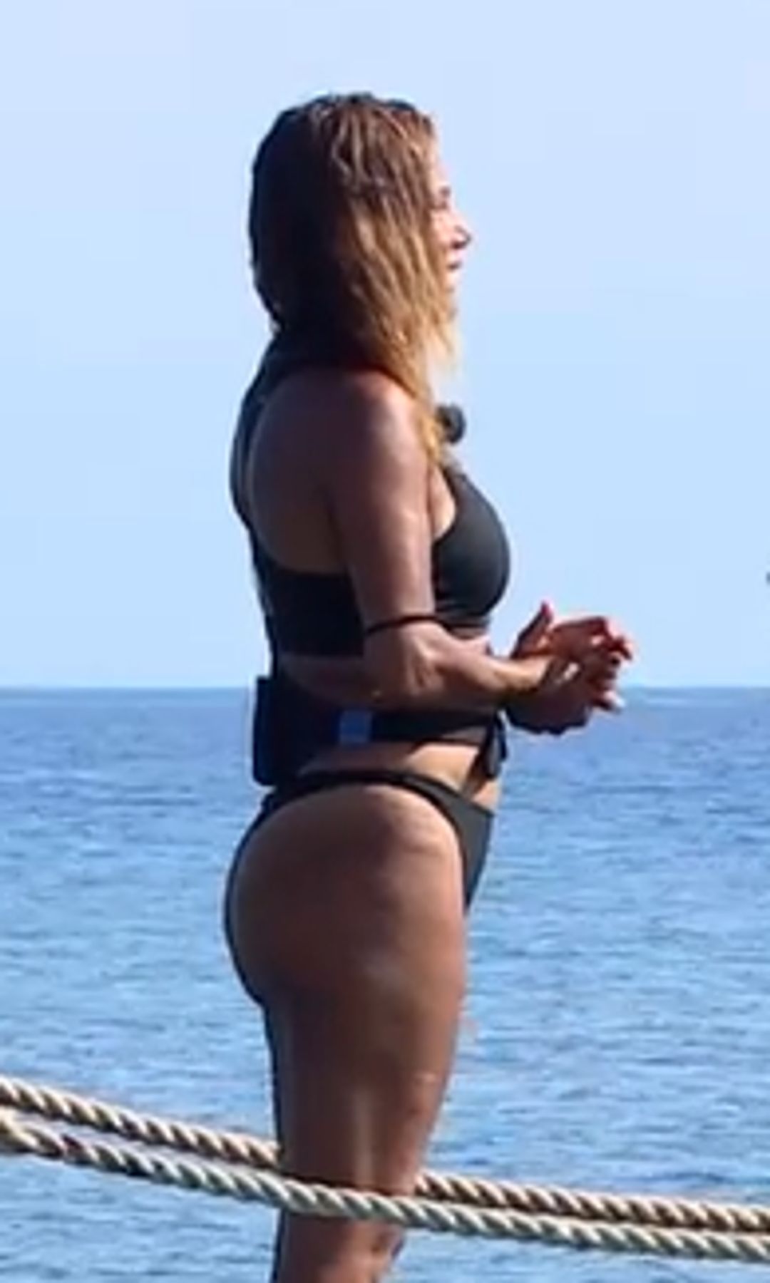 Ivonne Reyes en una prueba del concurso