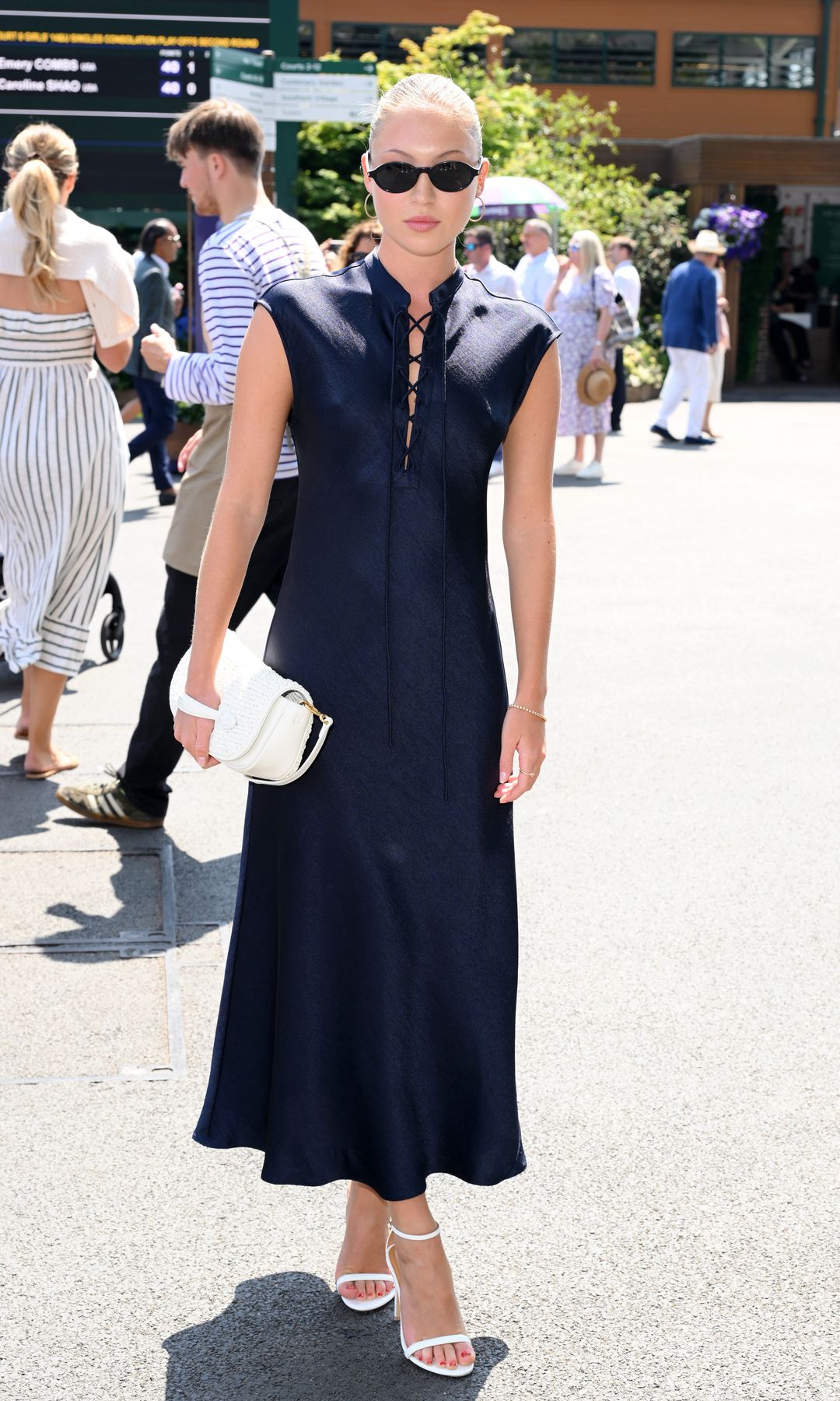 Lila Moss en su reciente visita a Wimbledon
