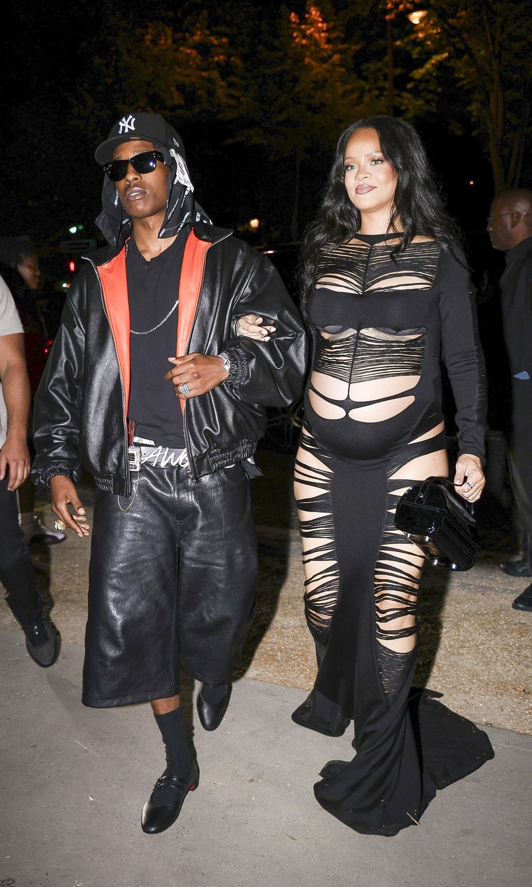 Rihanna y A$AP Rocky en el after party del desfile en París