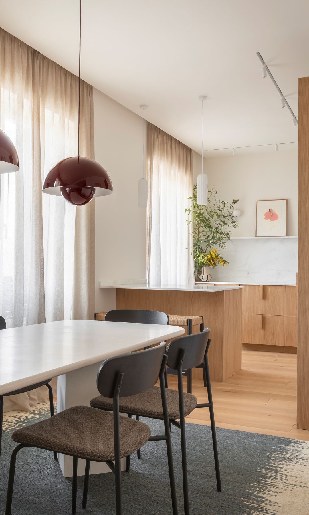 Comedor y cocina abierta