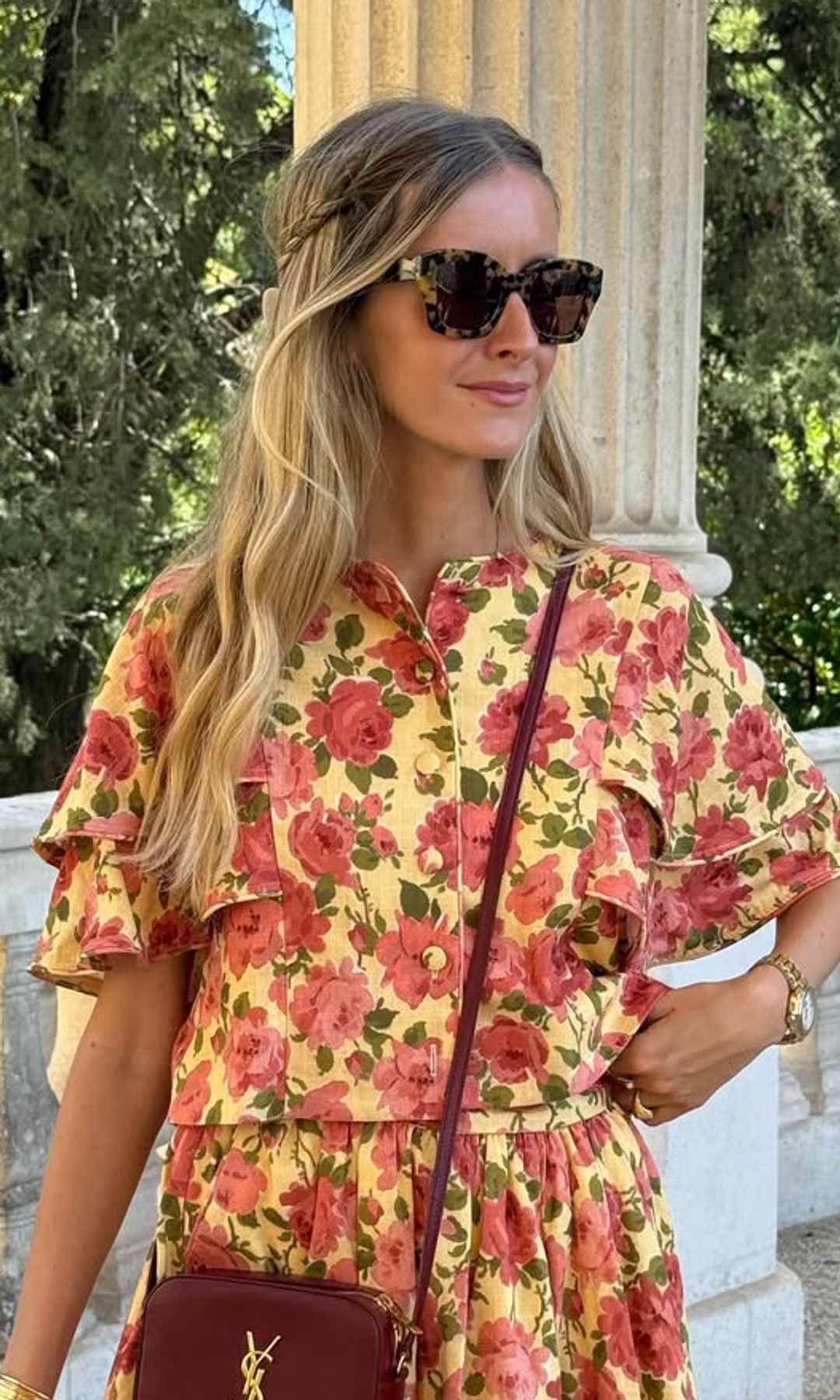 Peinado con dos trenzas lateral