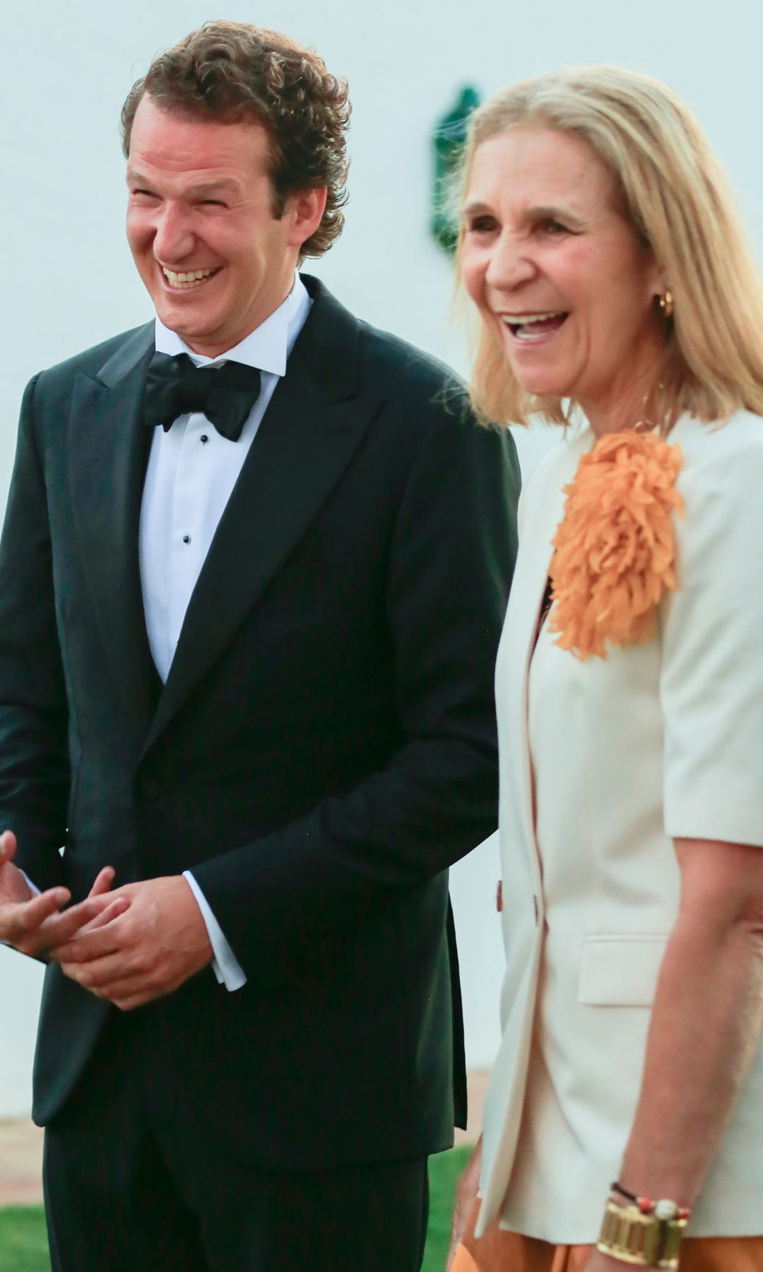 Luis con la infanta Elena