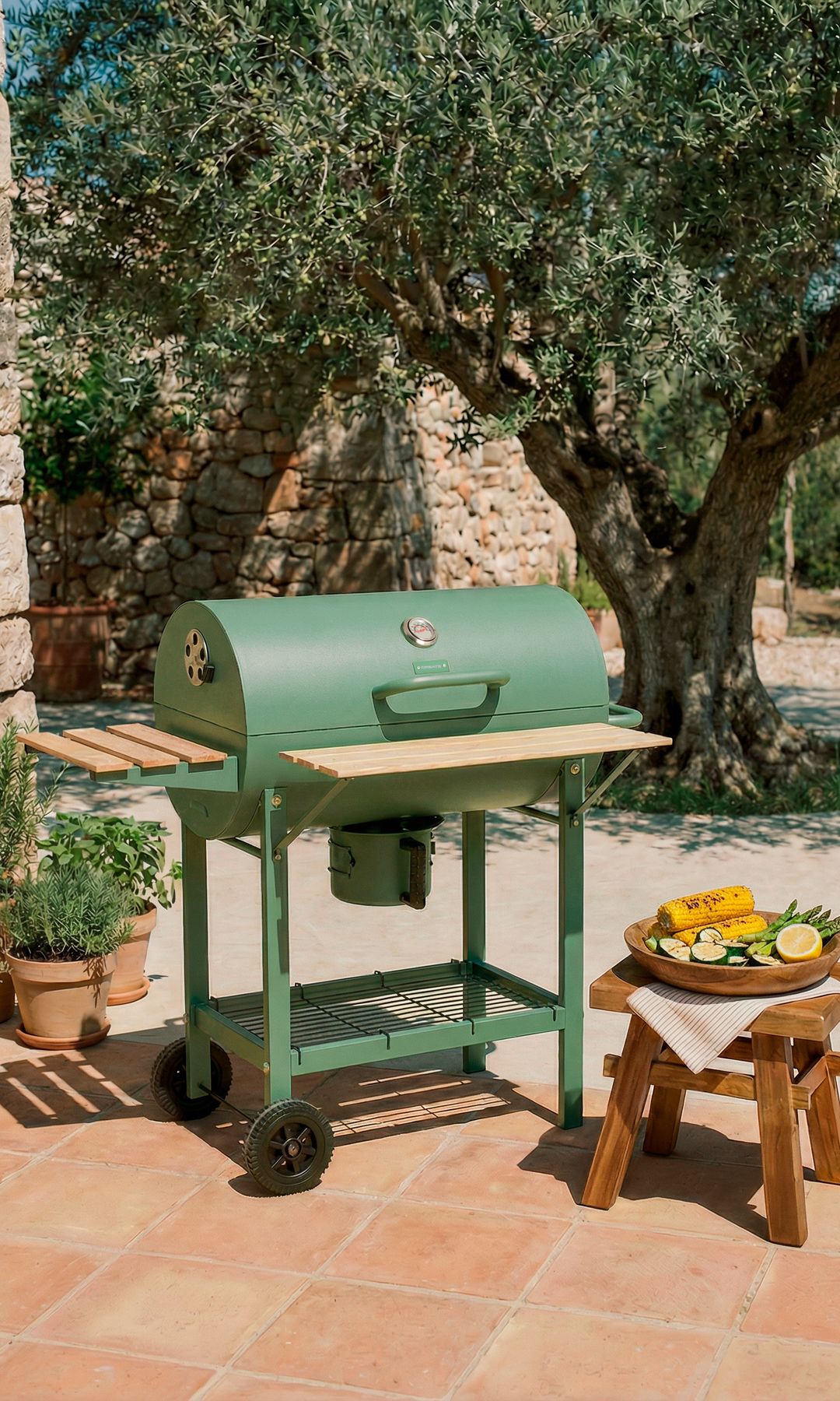 Made with Google AI. Barbacoa de exterior de Create