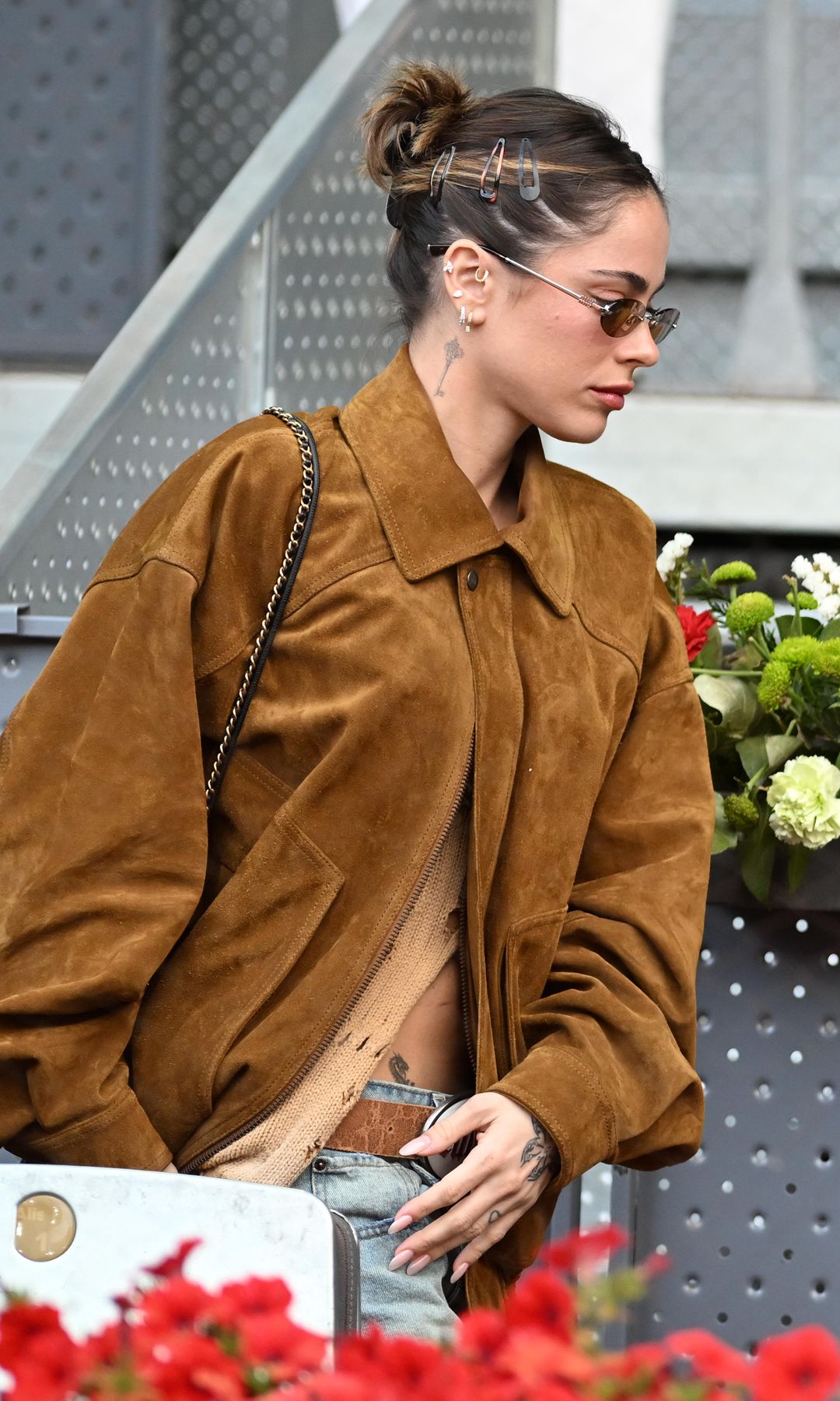 Tini Stoessel y Rodrigo de Paul en el Mutua Madrid Open, a 29 de abril de 2025, Madrid