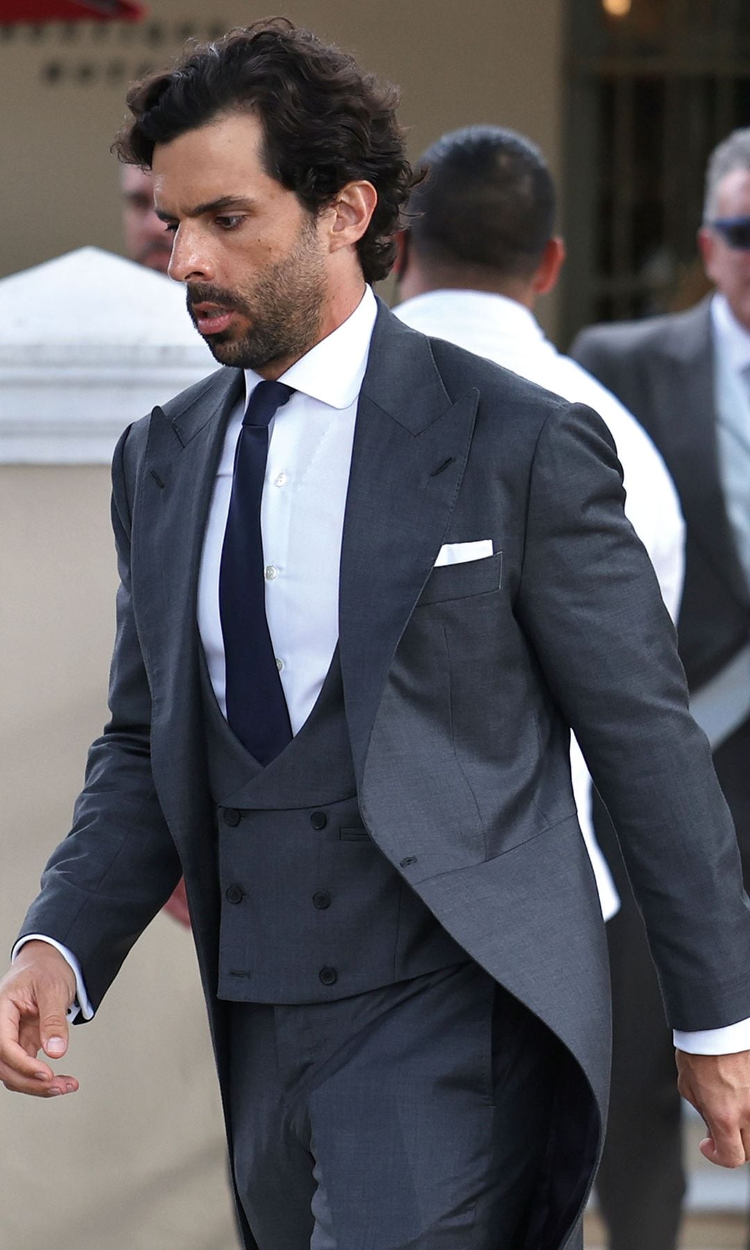 Alonso Aznar llegando a su boda