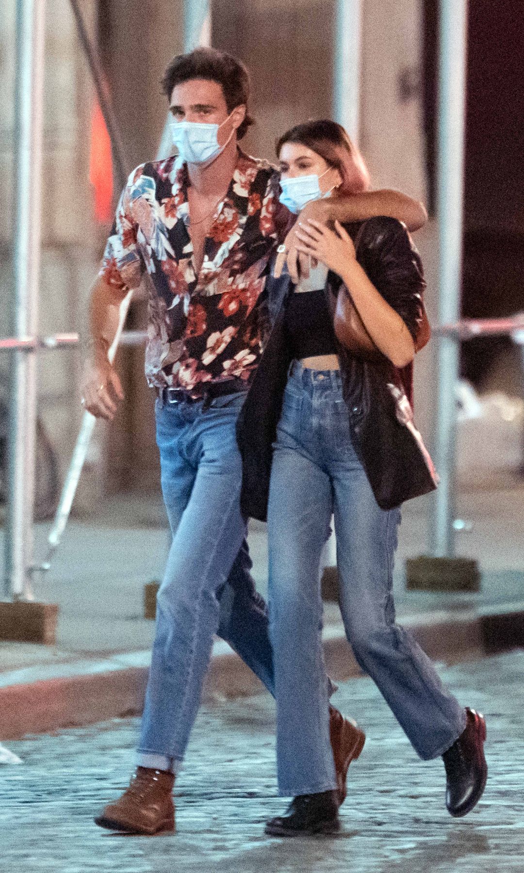 Kaia Gerber y Jacob Elordi en New York City.