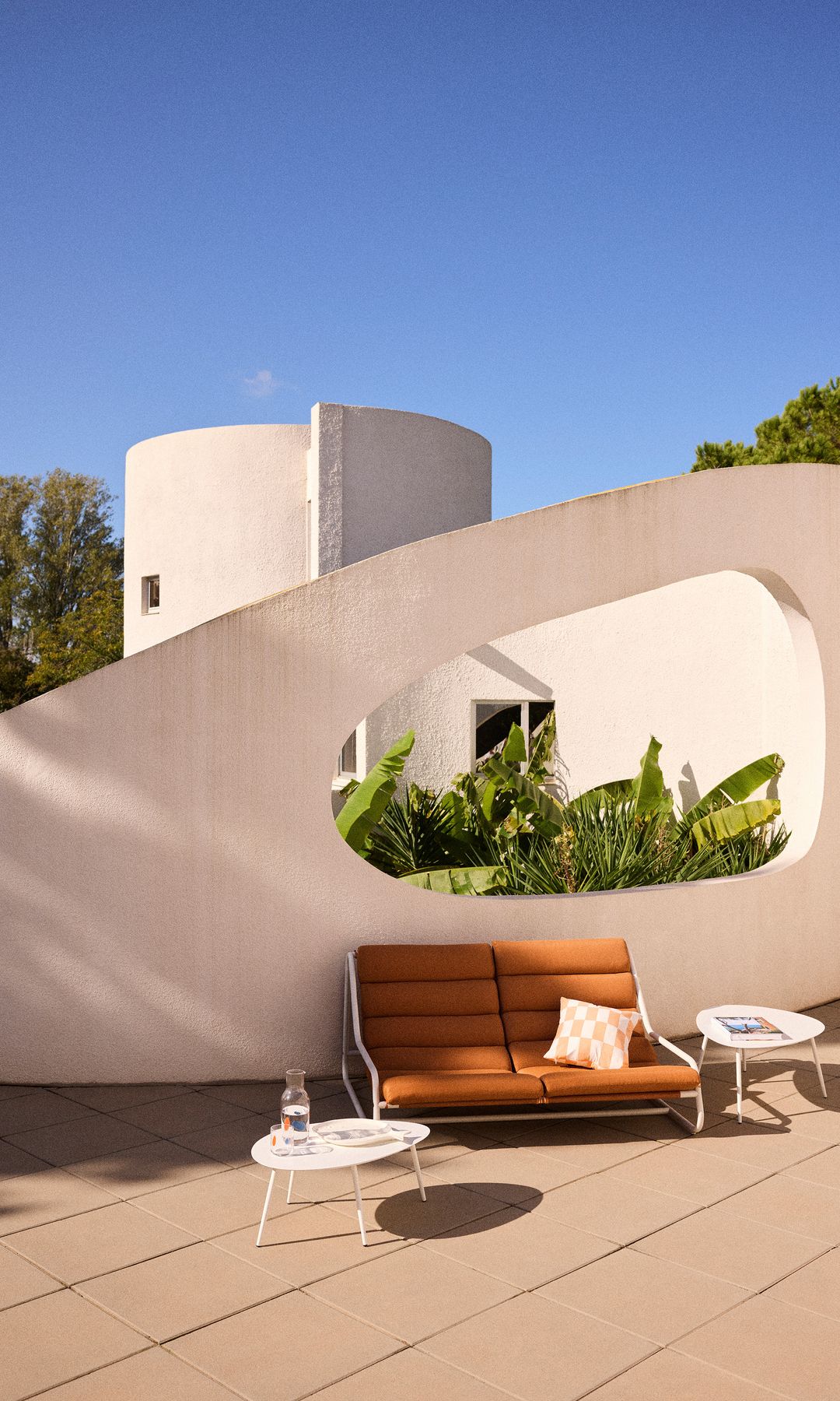 Espacio exterior con plantas