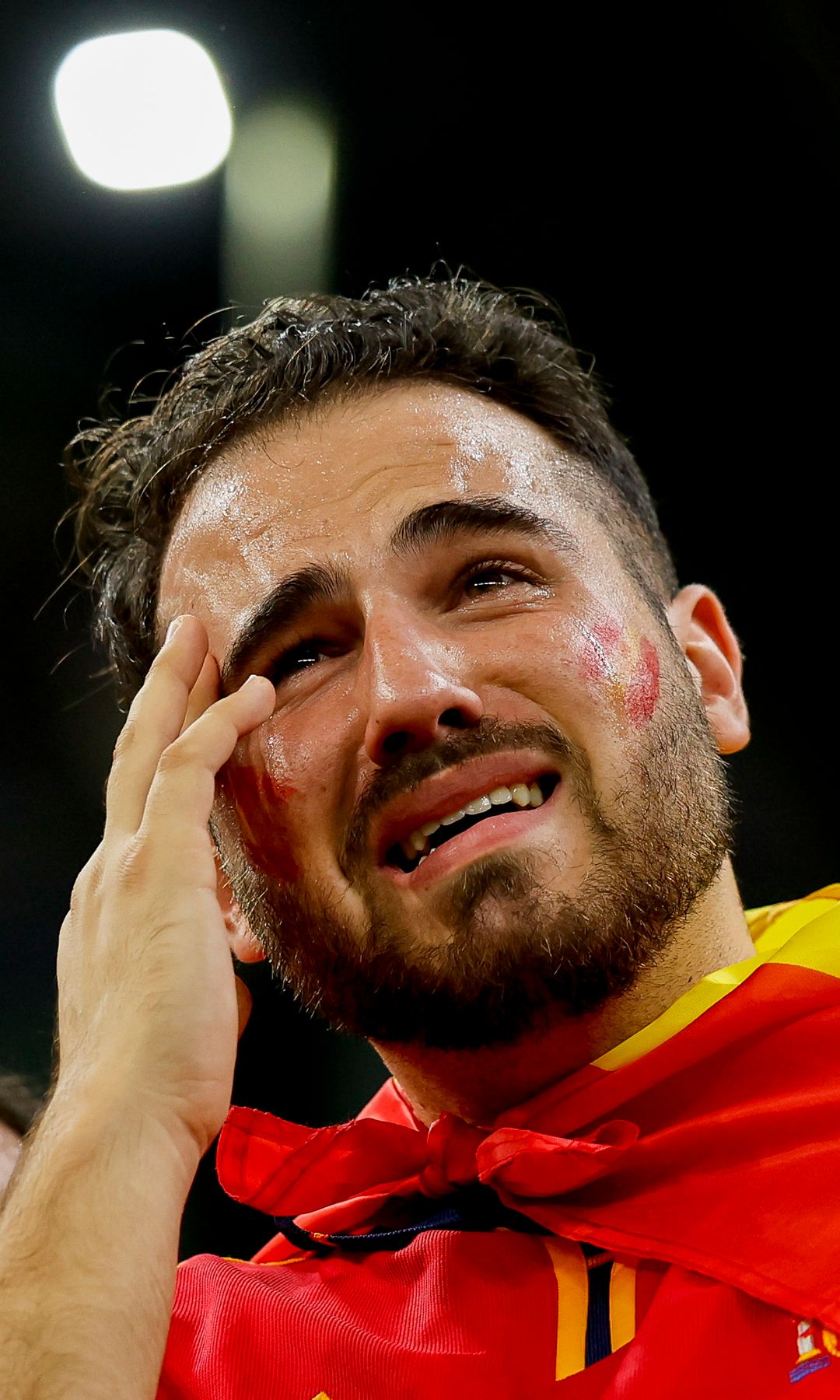 aficionado de España llorando