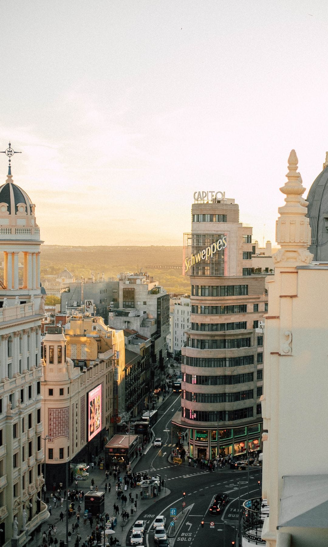 Le Tavernier, vistas desde el rooftop en la Gran Vía de Madrid