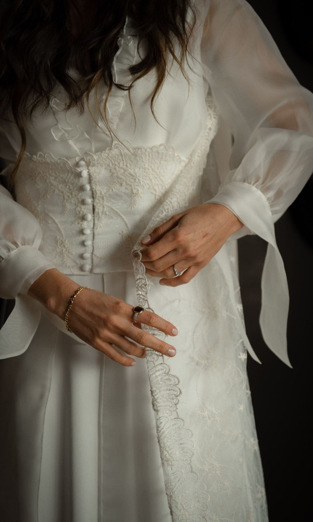 Vestido de novia de encaje de Vocot