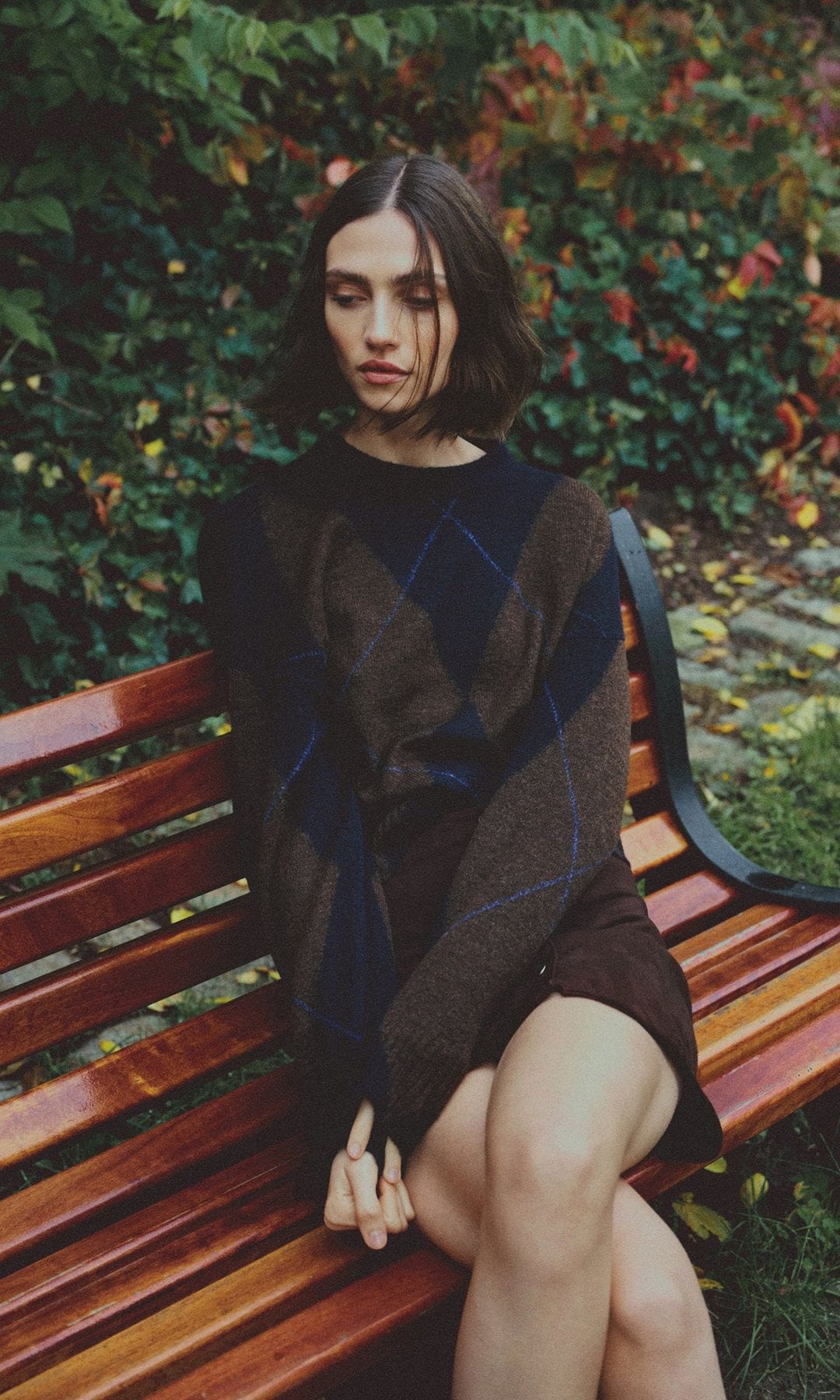 Jersey de punto de rombos de Scalpers. 