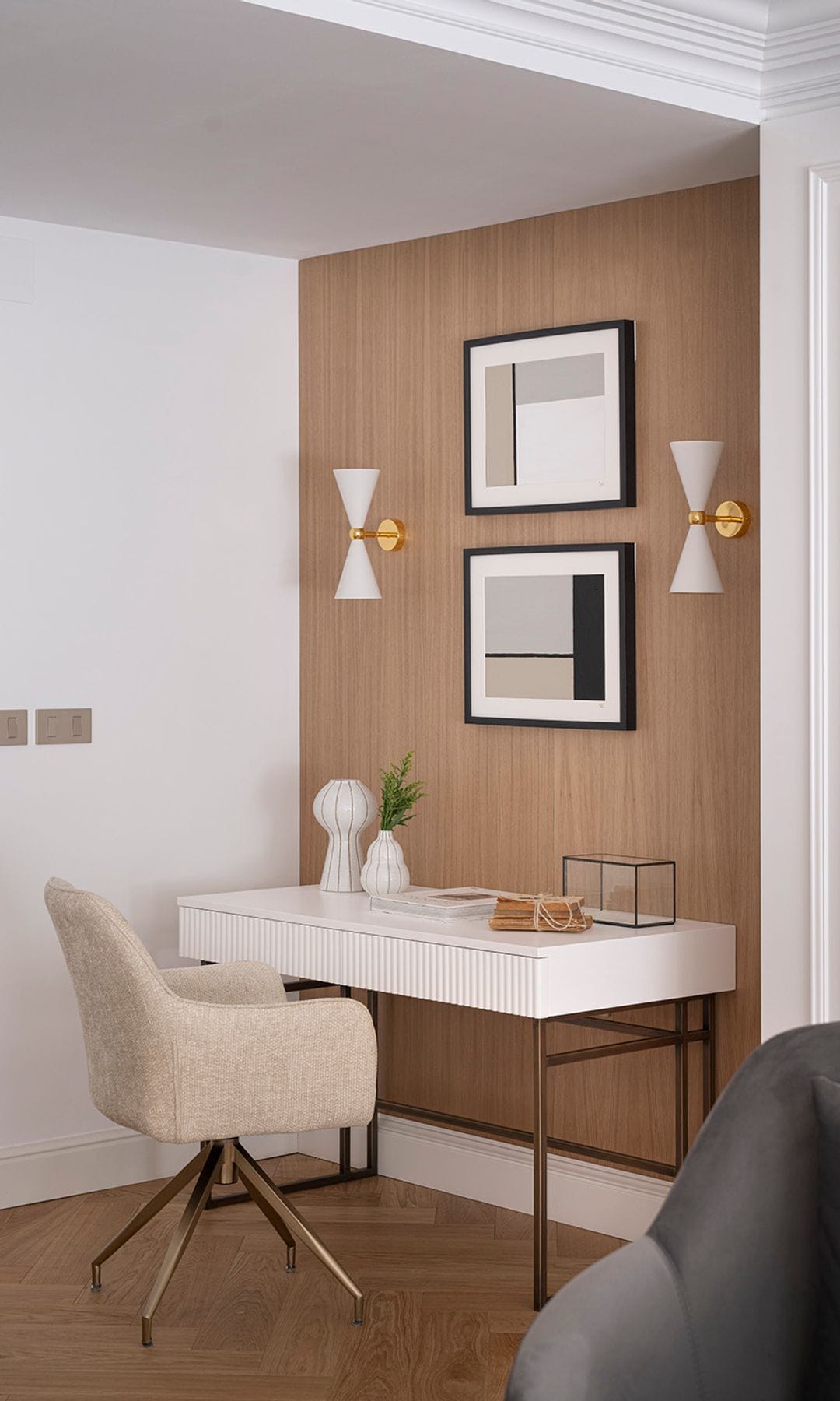 Zona de trabajo en el salón