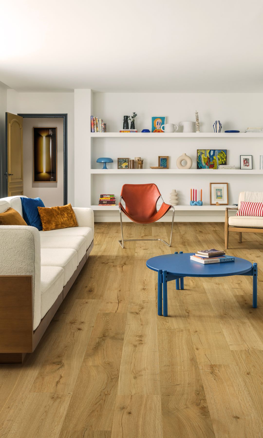 Salón con suelo de Quickstep