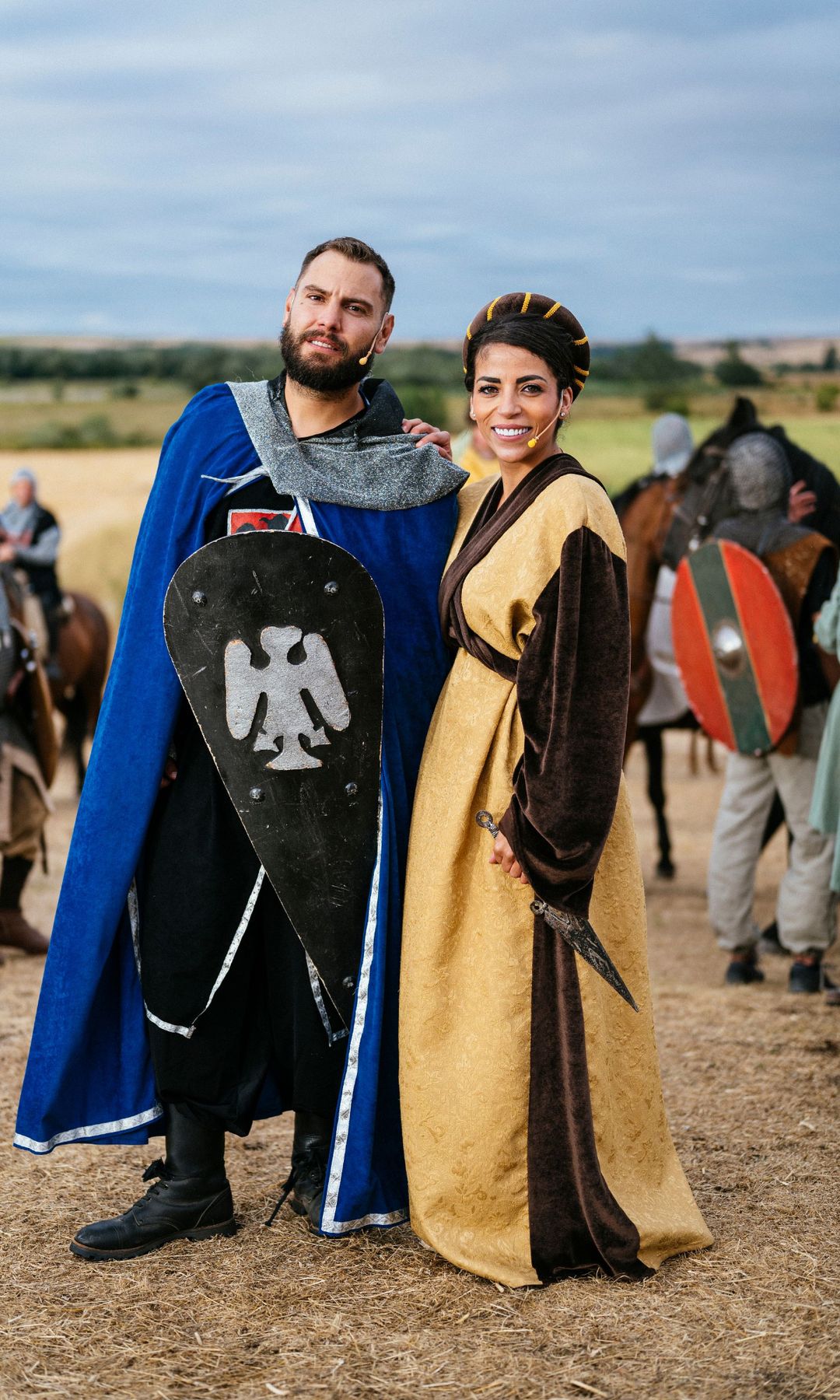 Recreación de la Batalla de Atapuerca entre Fernando I, rey de León y conde de Castilla, y García Sánchez III, rey de Pamplona-Nájera, que se realiza cada año en el pueblo burgalés de Atapuerca, a pocos kilómetros de Burgos capital.
