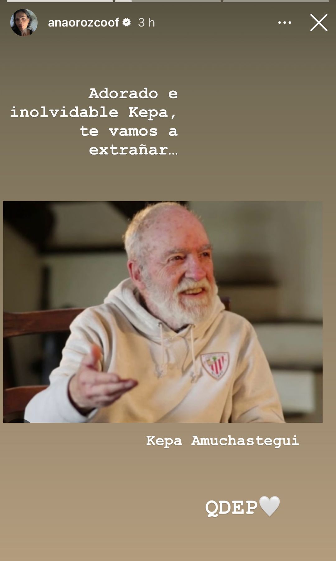Ana María Orozco se sumó a las condolencias.