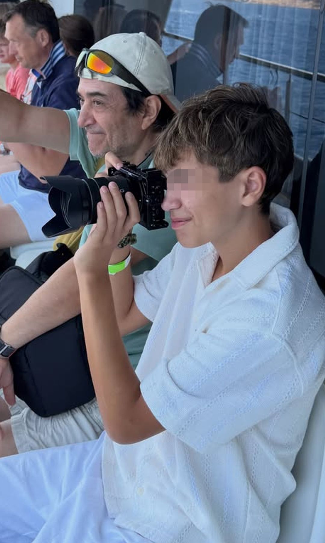 Lucas con su abuelo Carlos
