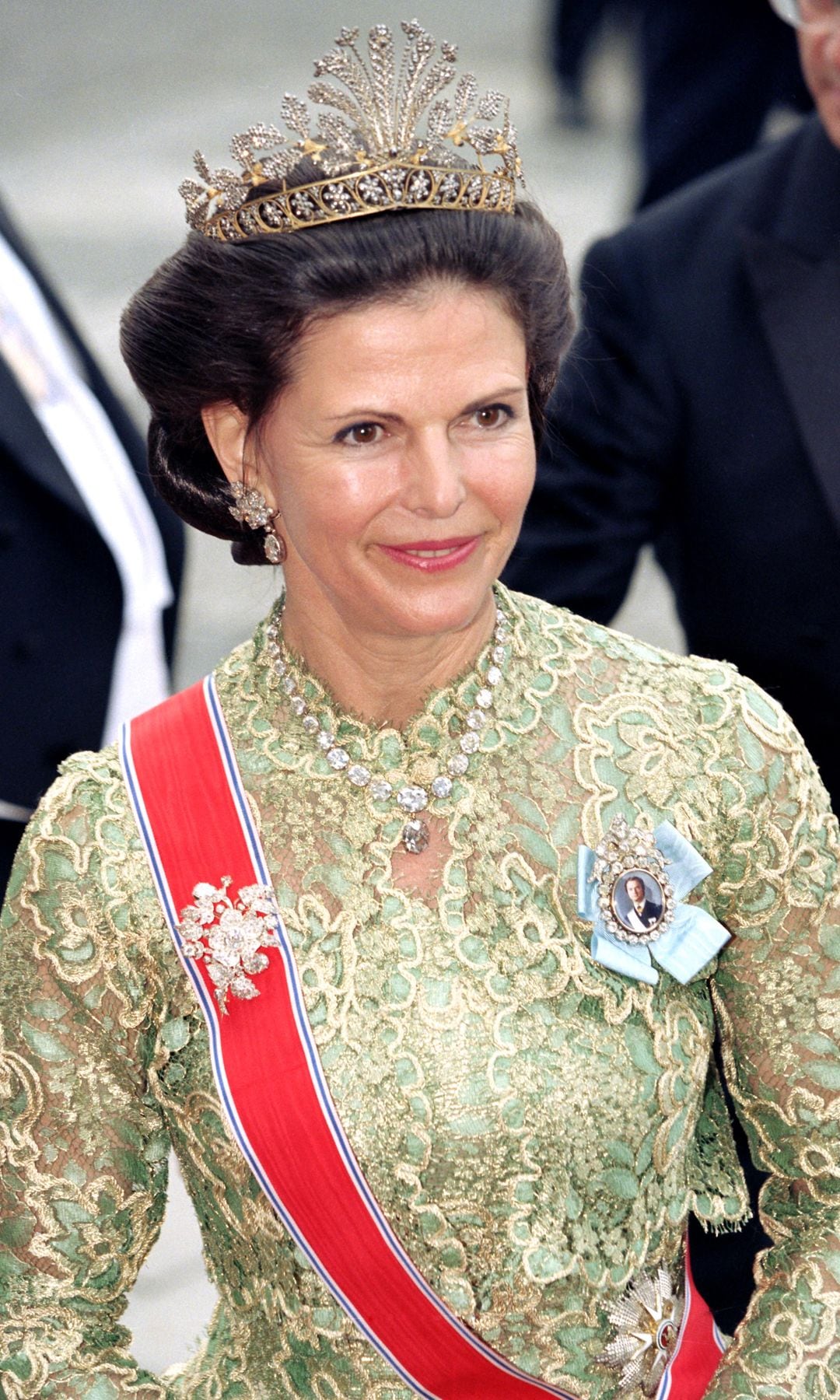 La reina Silvia de Suecia.