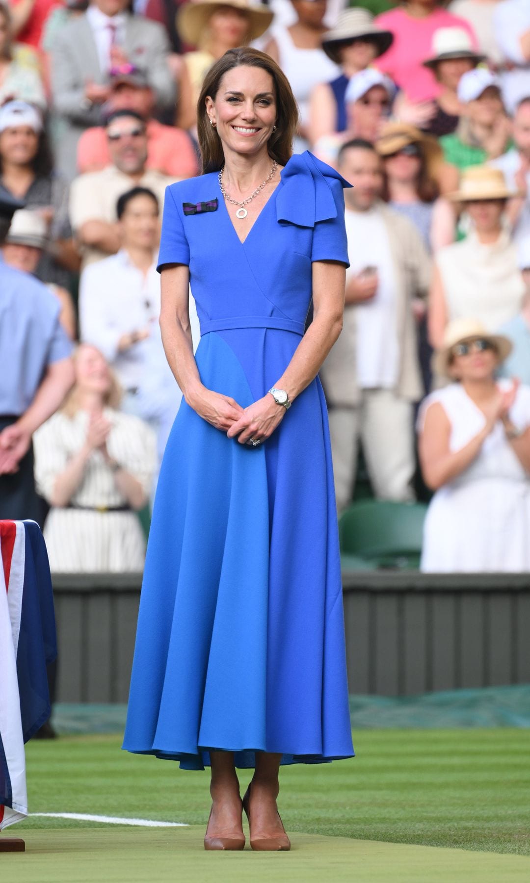 Kate Middleton, princesa de Gales, en la final de Wimbledon 2025