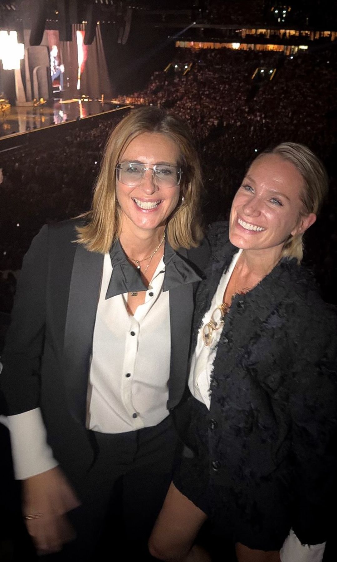 Pascalle Paerel, en un concierto junto a Sandra Barneda