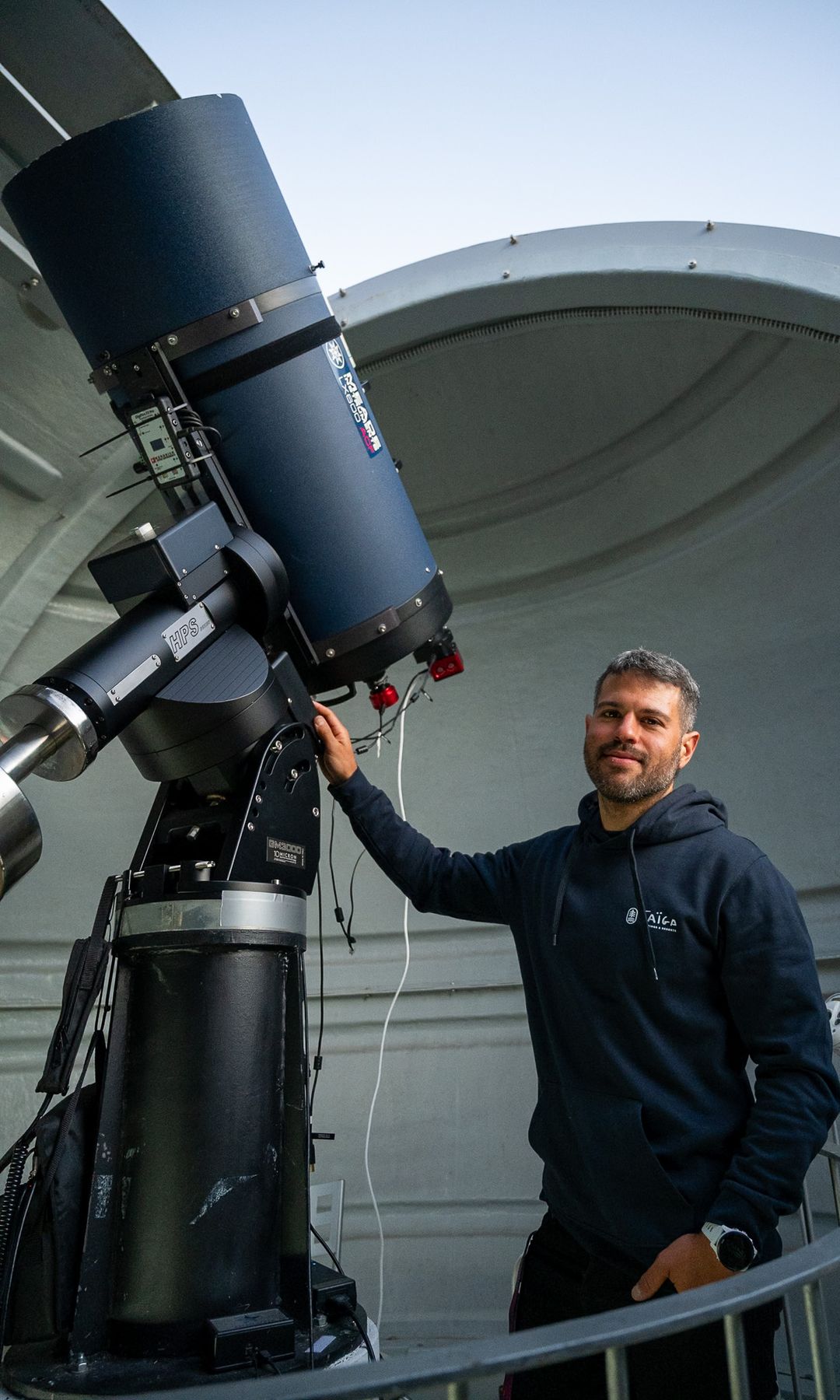 Sergio Ferris, astrónomo Parque Bassegoda, Girona