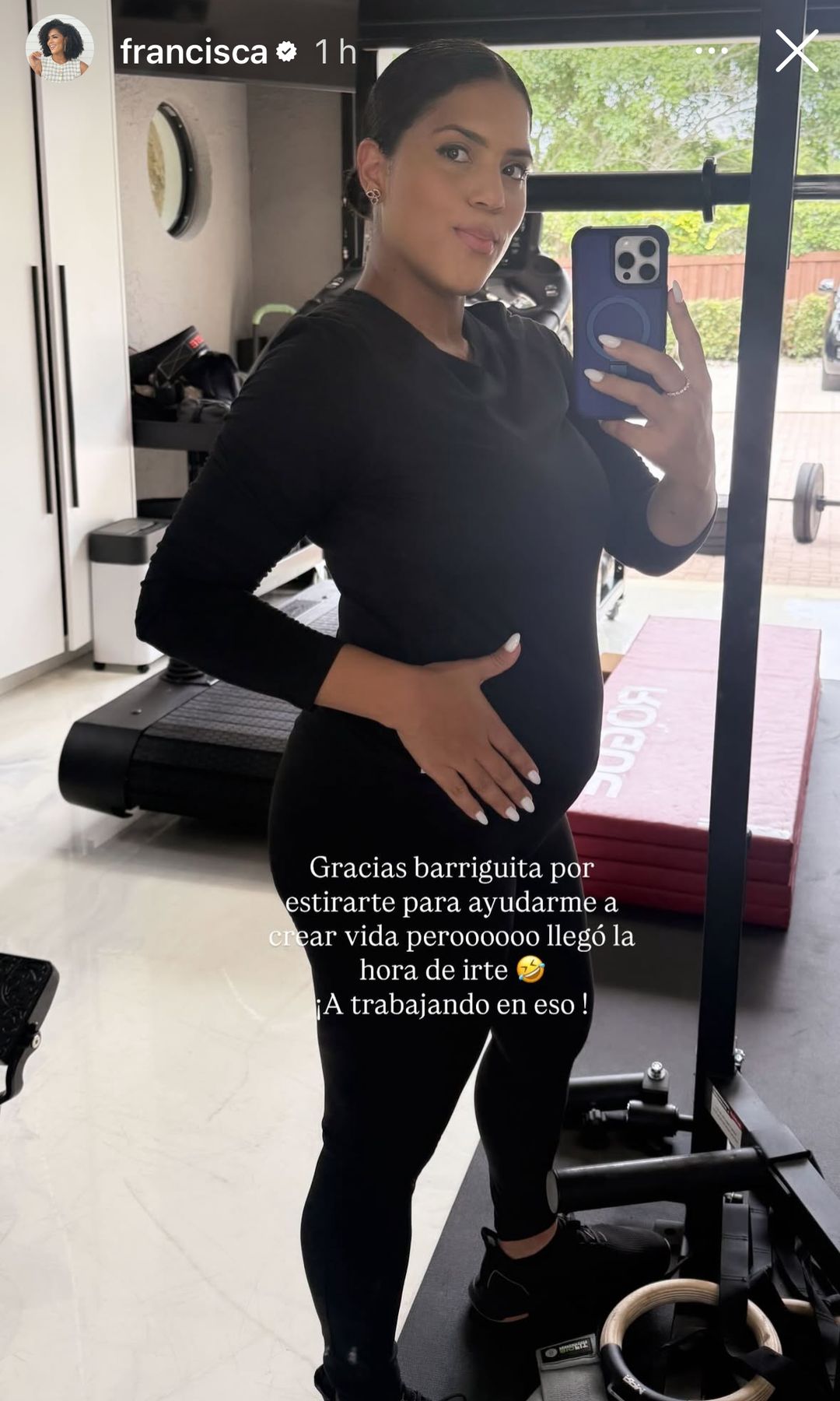 Francisca comparte su figura postparto a casi dos meses del nacimiento de su hija Raffaella.