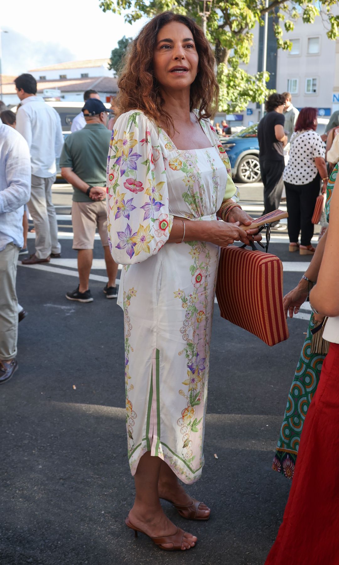 Mariló Montero attending bullfighting fair in Puerto de Santa Maria in Cadiz on Sunday, 02 August 2026.