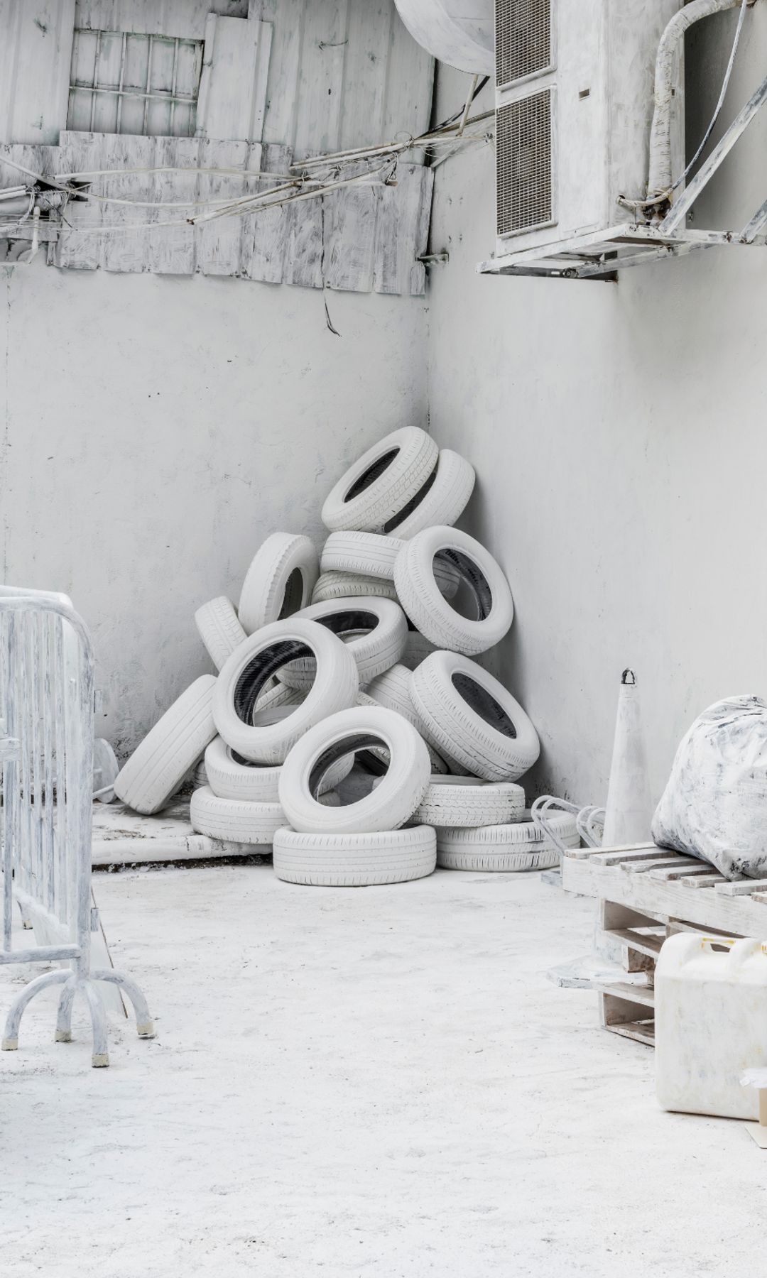 Así fue la escenografía de la exhibición de Maison Margiela