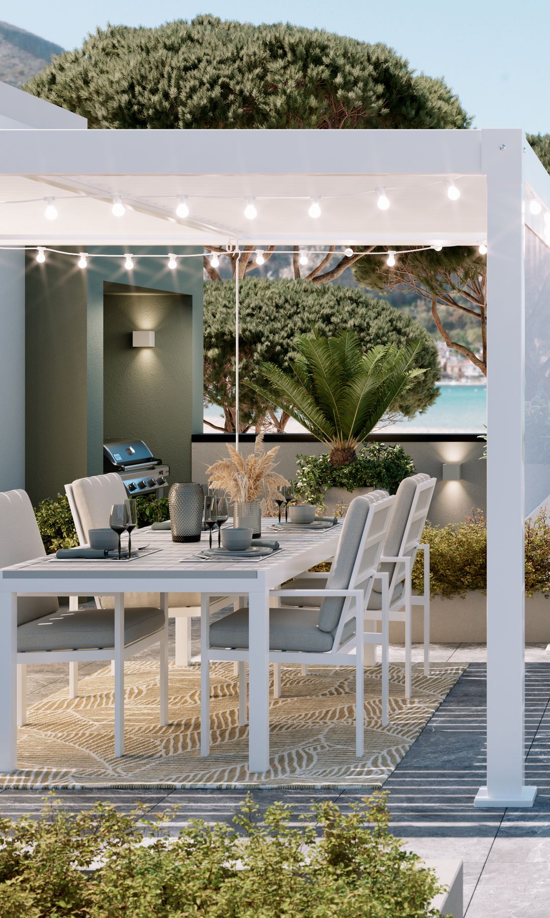 Pérgola bioclimática de aluminio NATERIAL