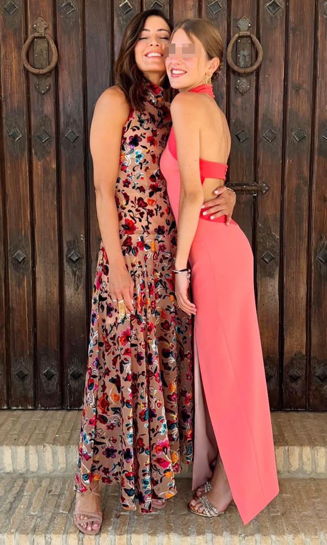 Virginia Troconis en la graduación de su hija Triana