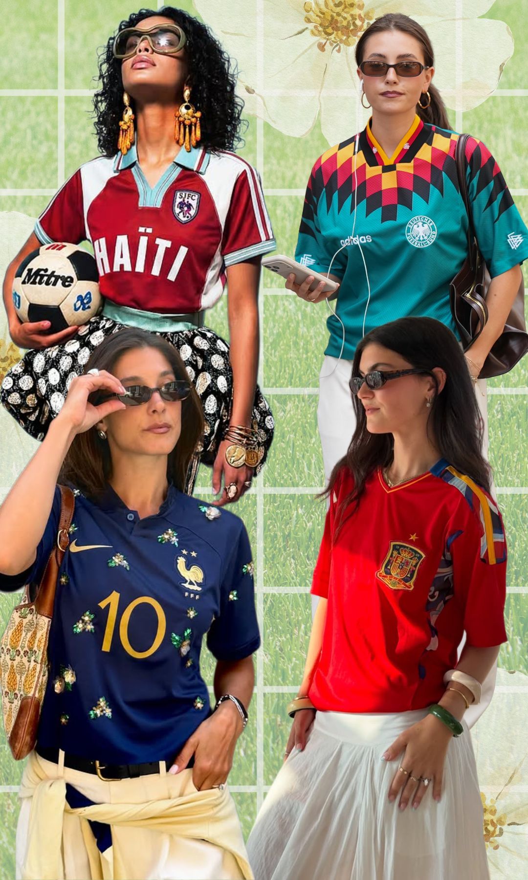 Las editoras de moda también estamos obsesionadas con las camisetas del Mundial: 6 looks para llevarlas de la oficina a un partido de fútbol