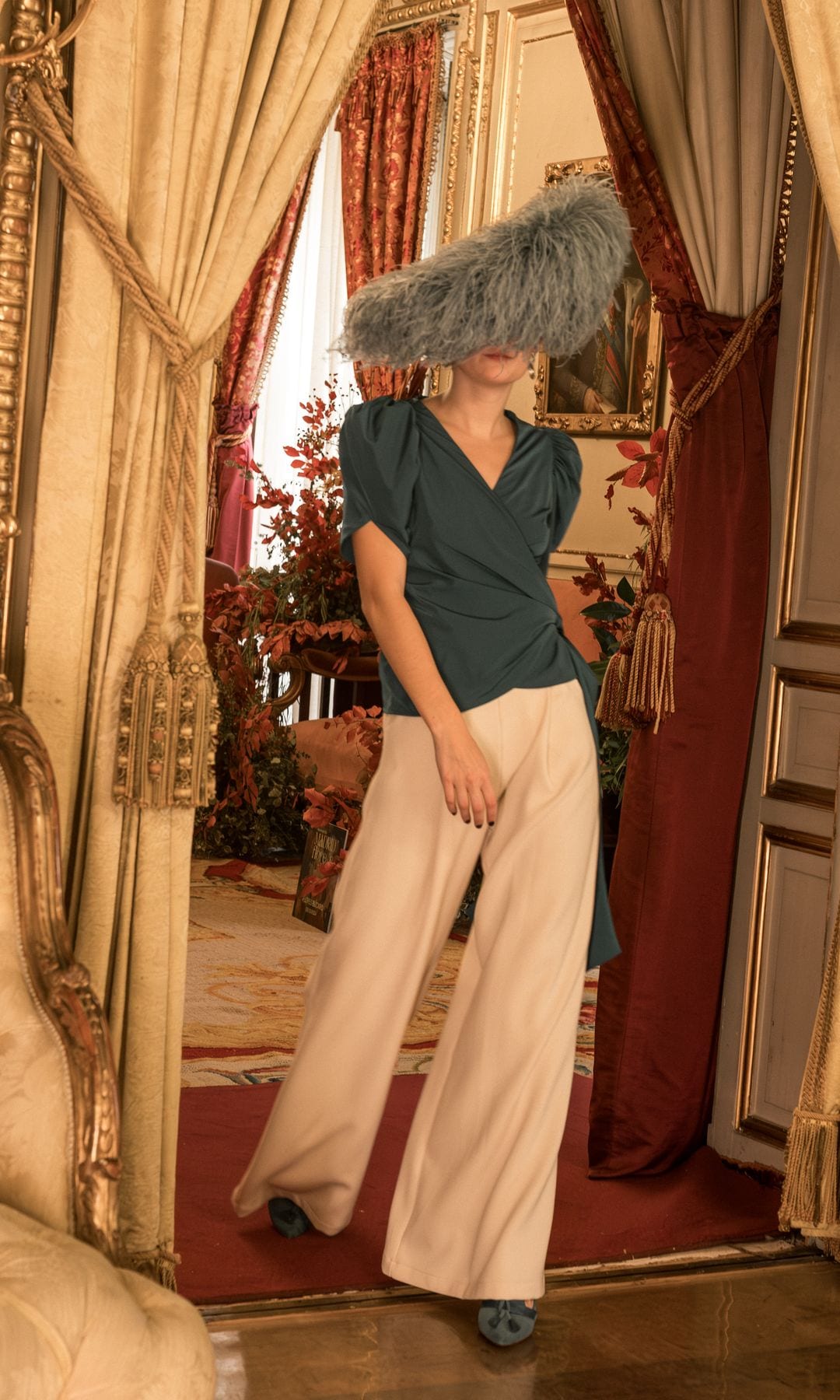 Conjunto con pantalón de invitada 