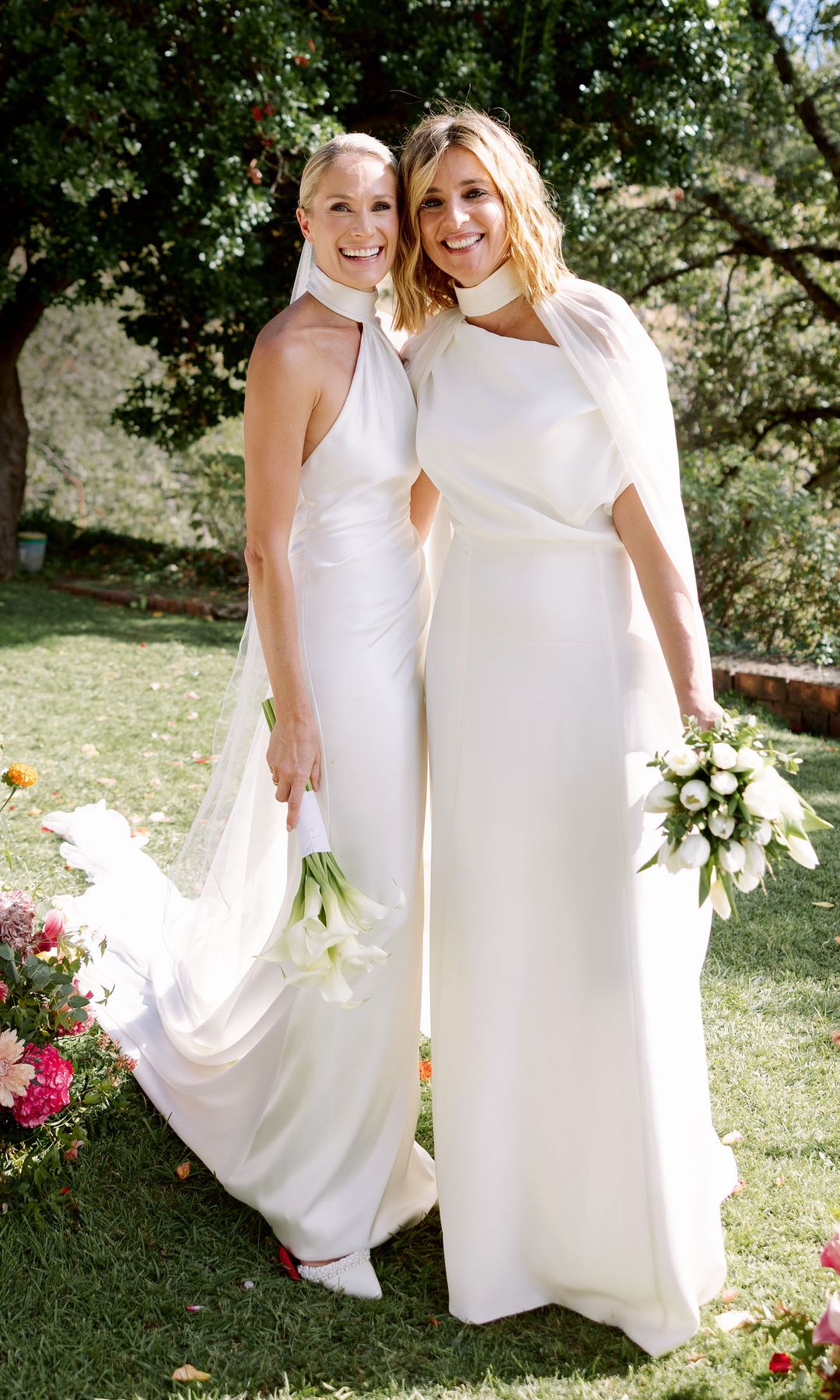 Las novias recién casadas