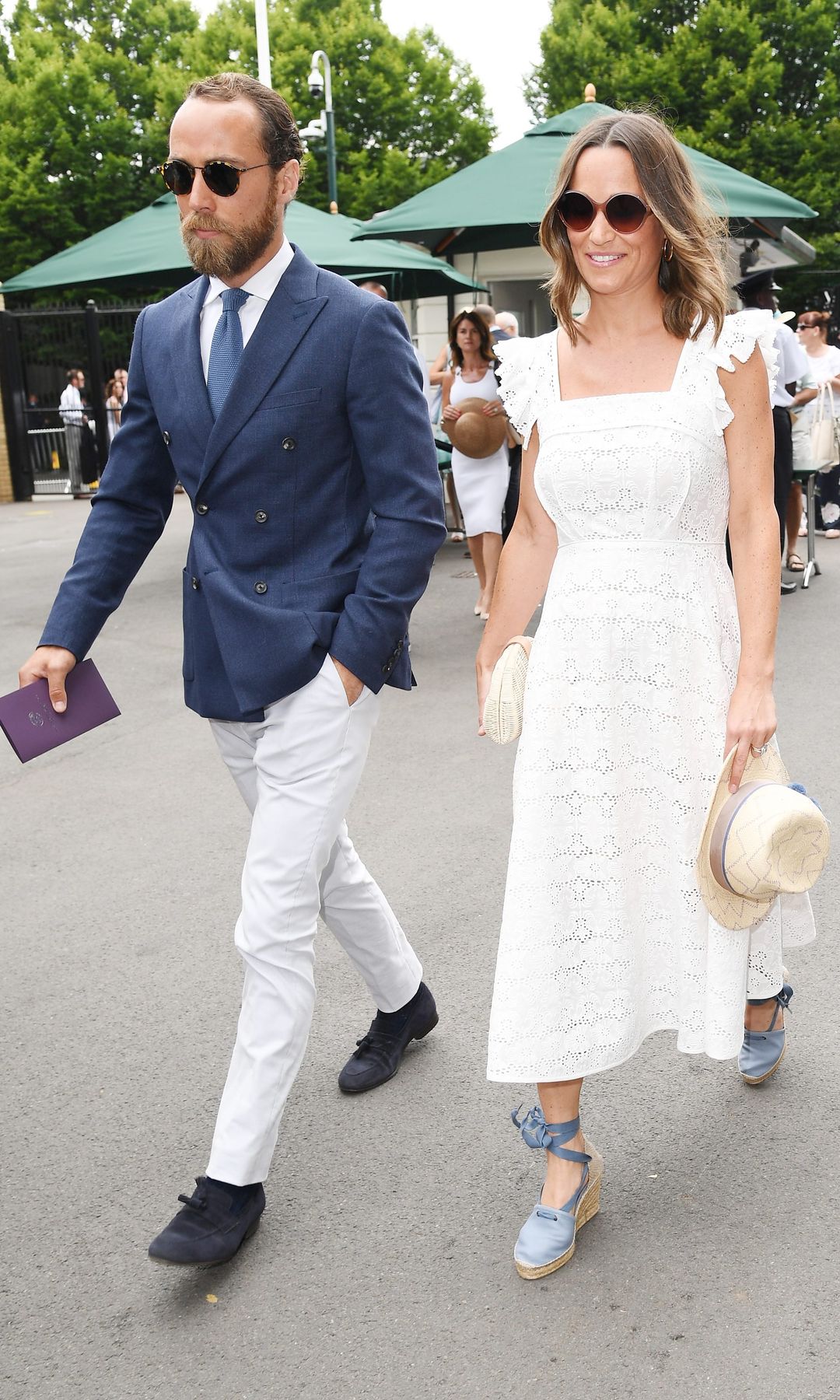 Pippa Middleton y James Matthews, su marido, en Wimbledon