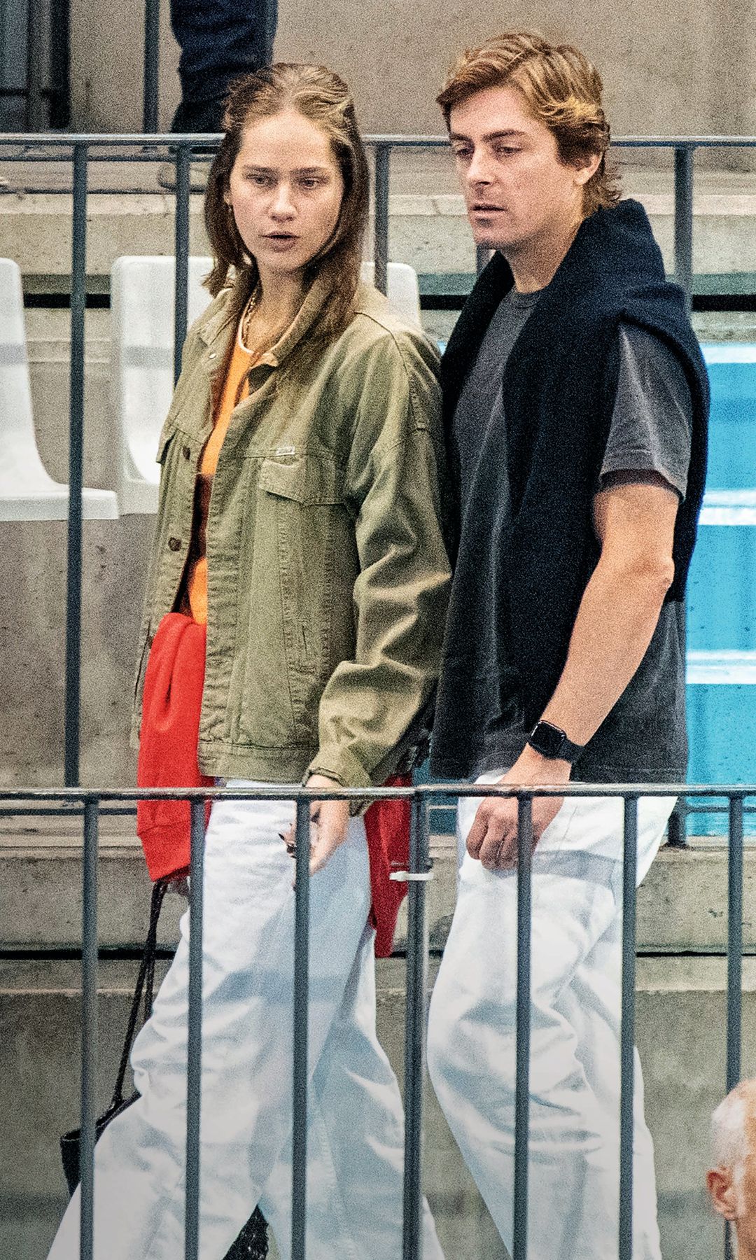 Irene Urdangarin y su novio, que trabaja en el sector de la banca en Londres, en las gradas durante el partido de Pablo Urdangarin
