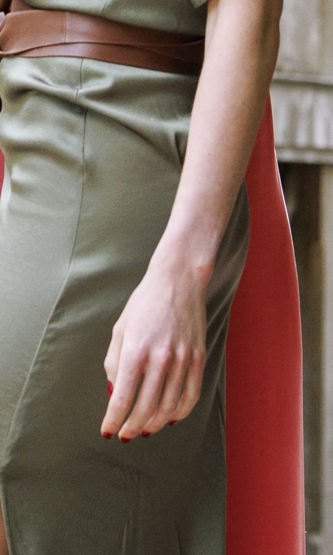 Zoom a la manicura de Alexia de Holanda en el posado familiar