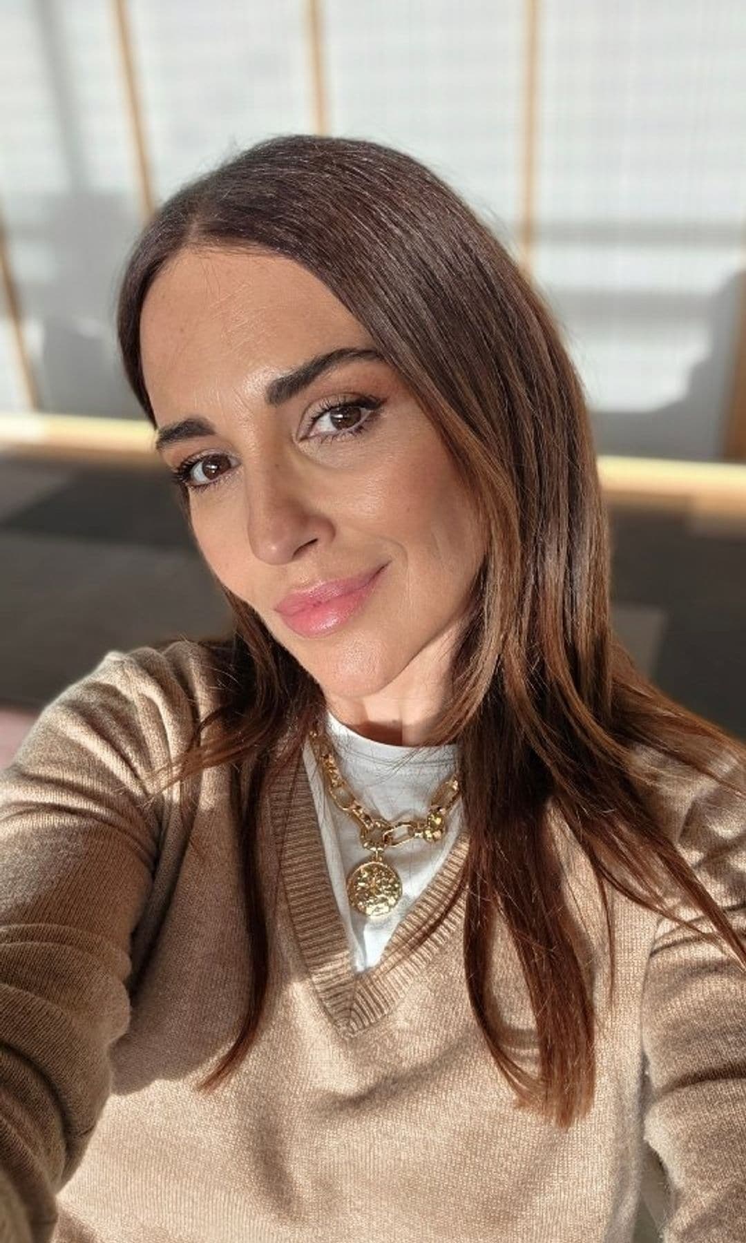 paula echevarria con corte de pelo media melena escalados