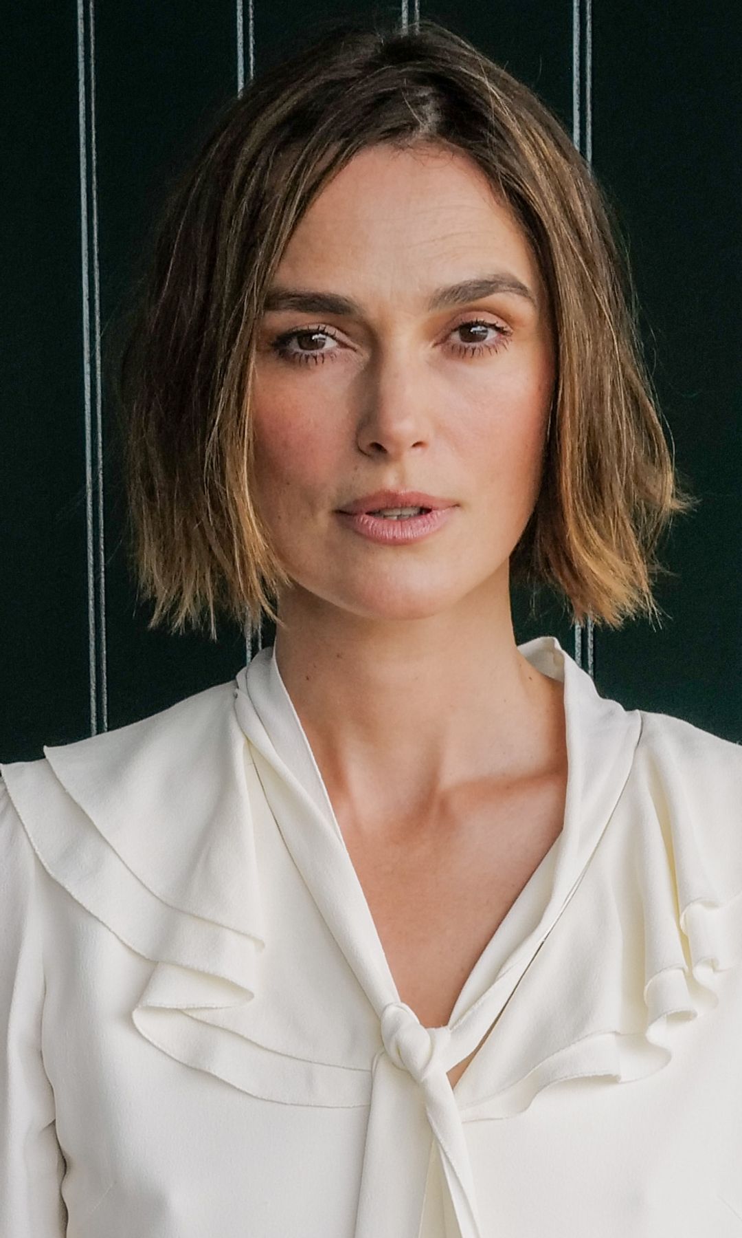  Keira Knightley vestida de Ralph Lauren en el campeonato de Wimbledon