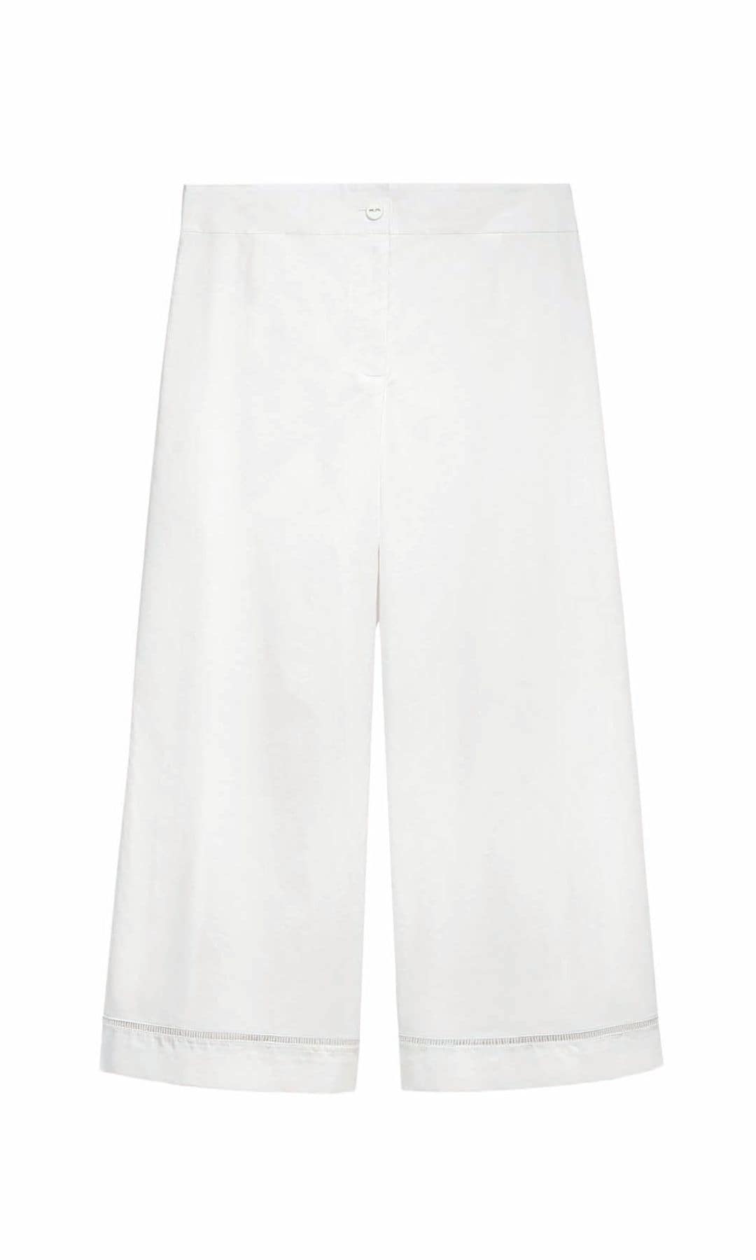 Pantalón recto de algodón (129 €), de Adolfo Domínguez