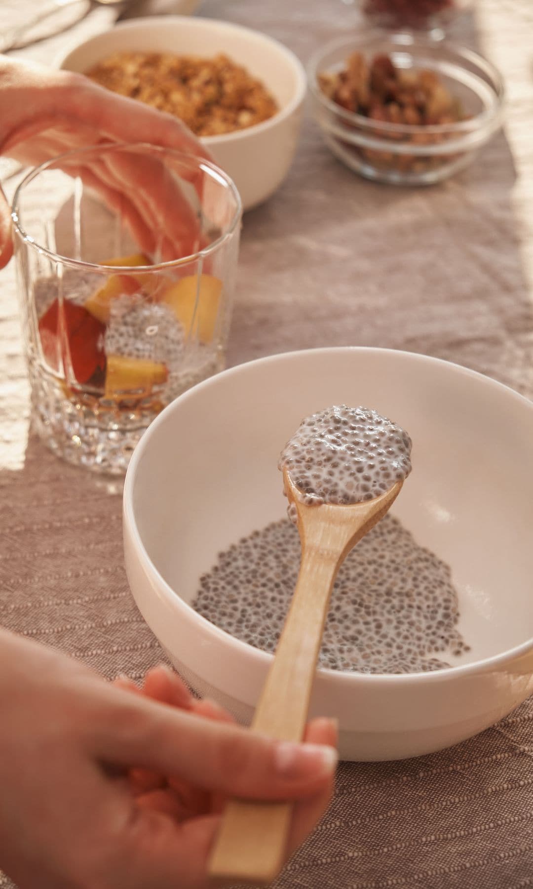 Bol de pudding de chía