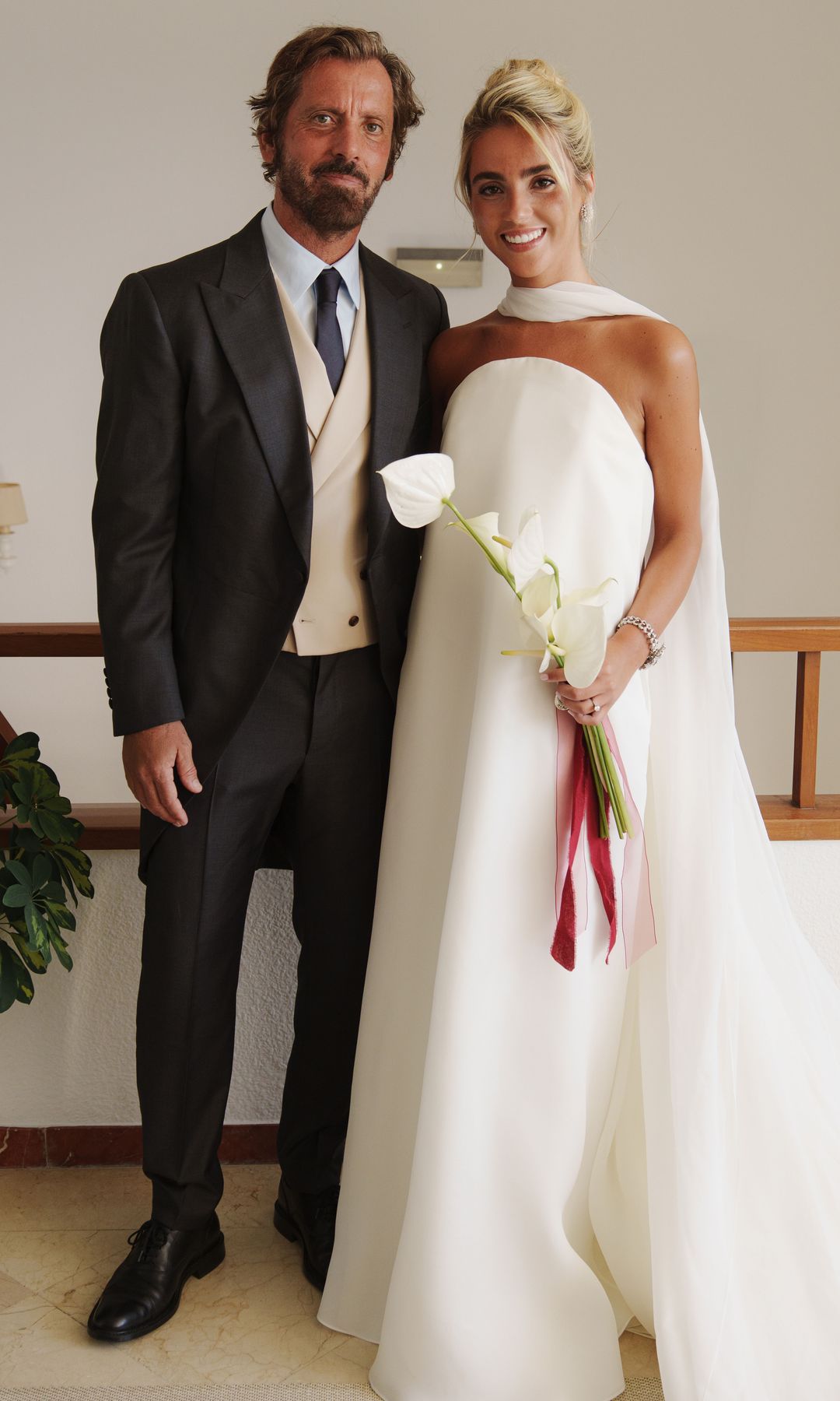 La novia con su padre