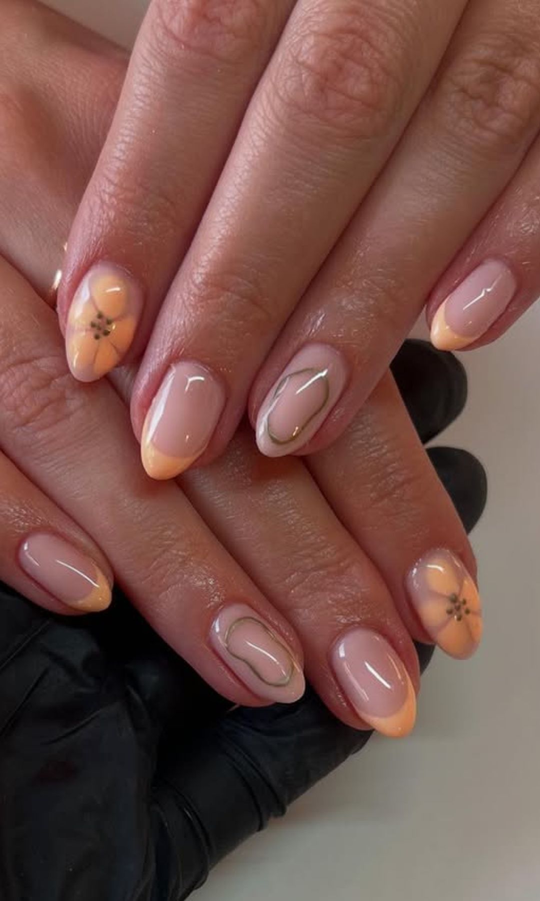 Mezcla de diseños con peach milky