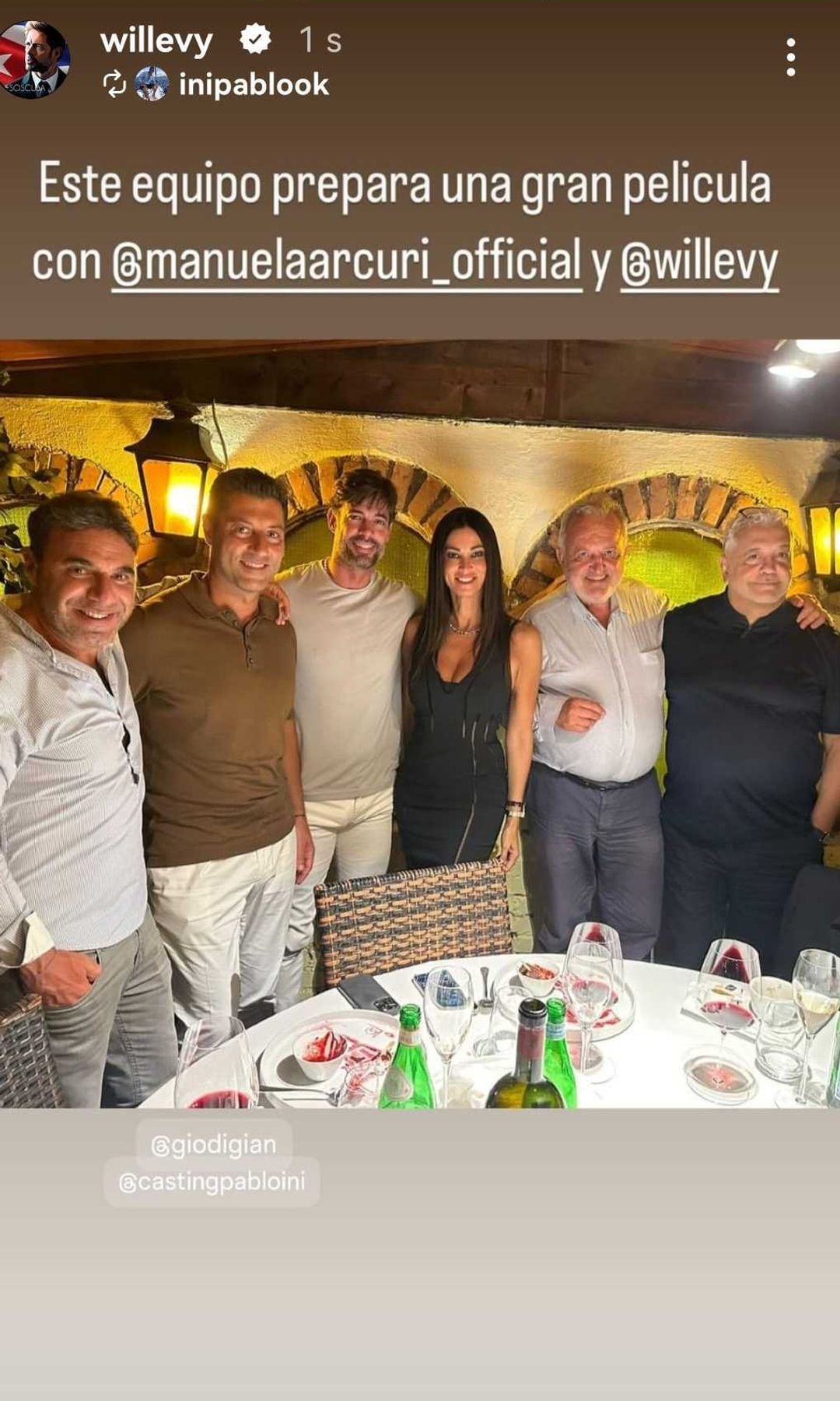 William Levy con sus colegas de su próxima aventura en cine