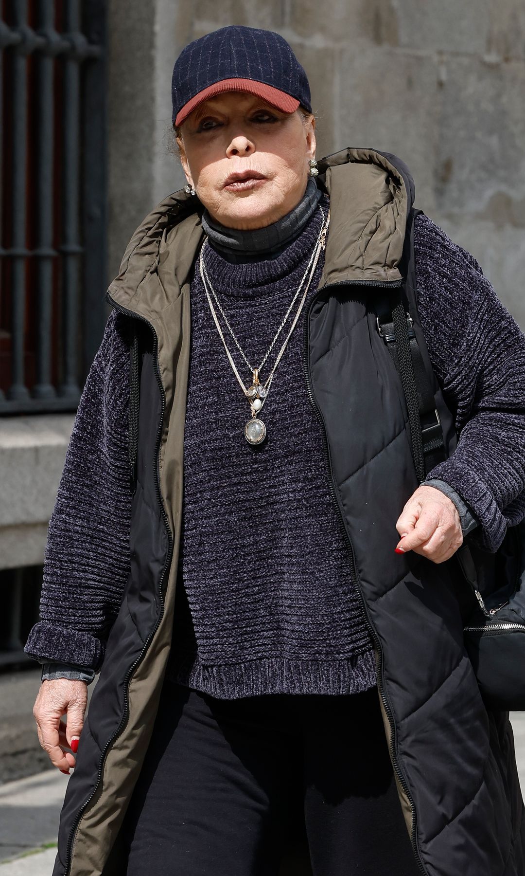 Massiel en la capilla ardiente de Raúl del Pozo en Madrid. 11 de marzo de 2026