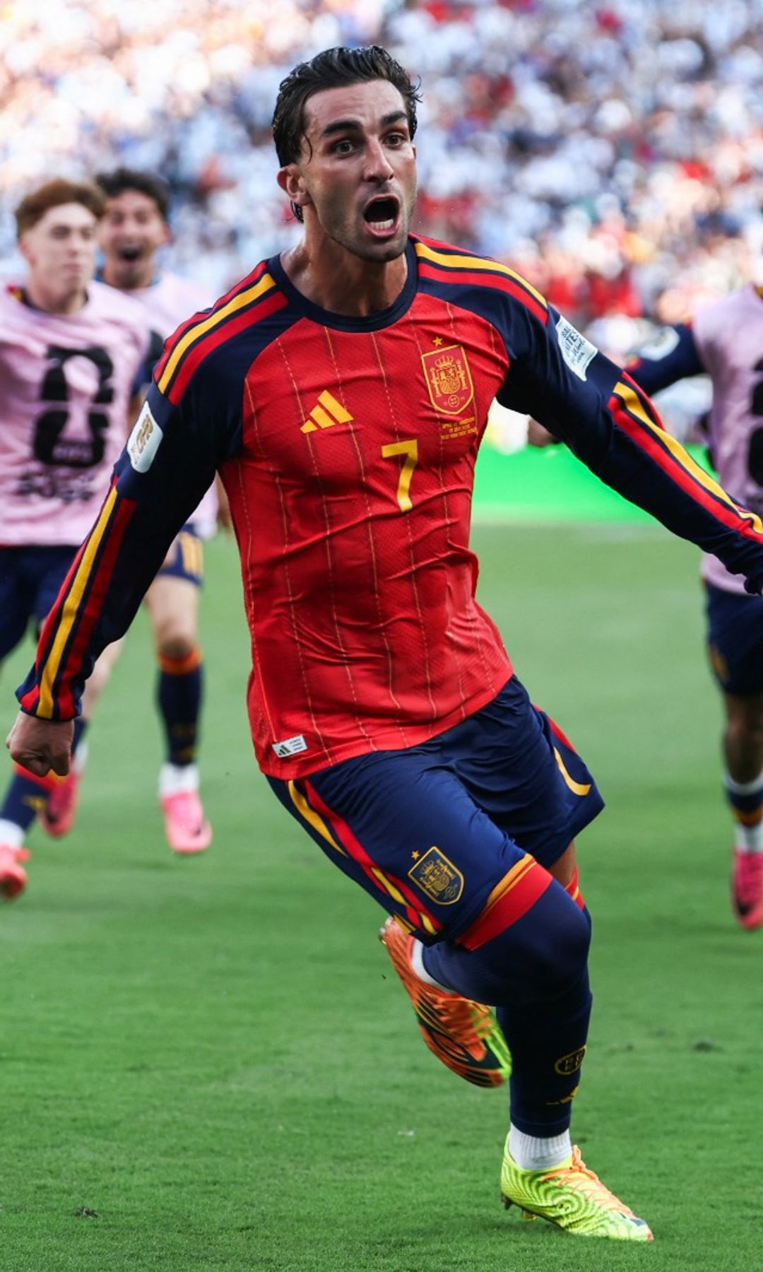Ferrán Torres, tras el gol que ha dado la victoria a España