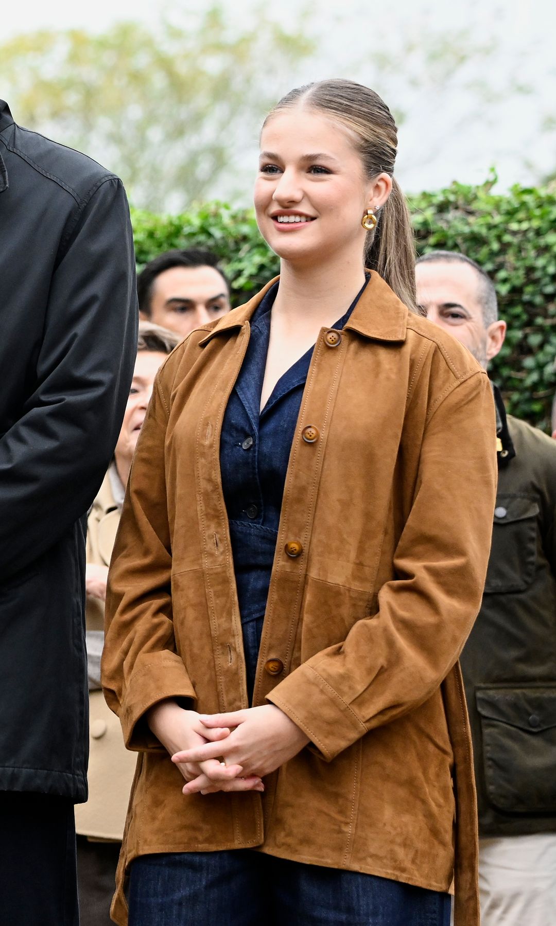 La princesa Leonor con chaqueta Monpiel el pasado octubre