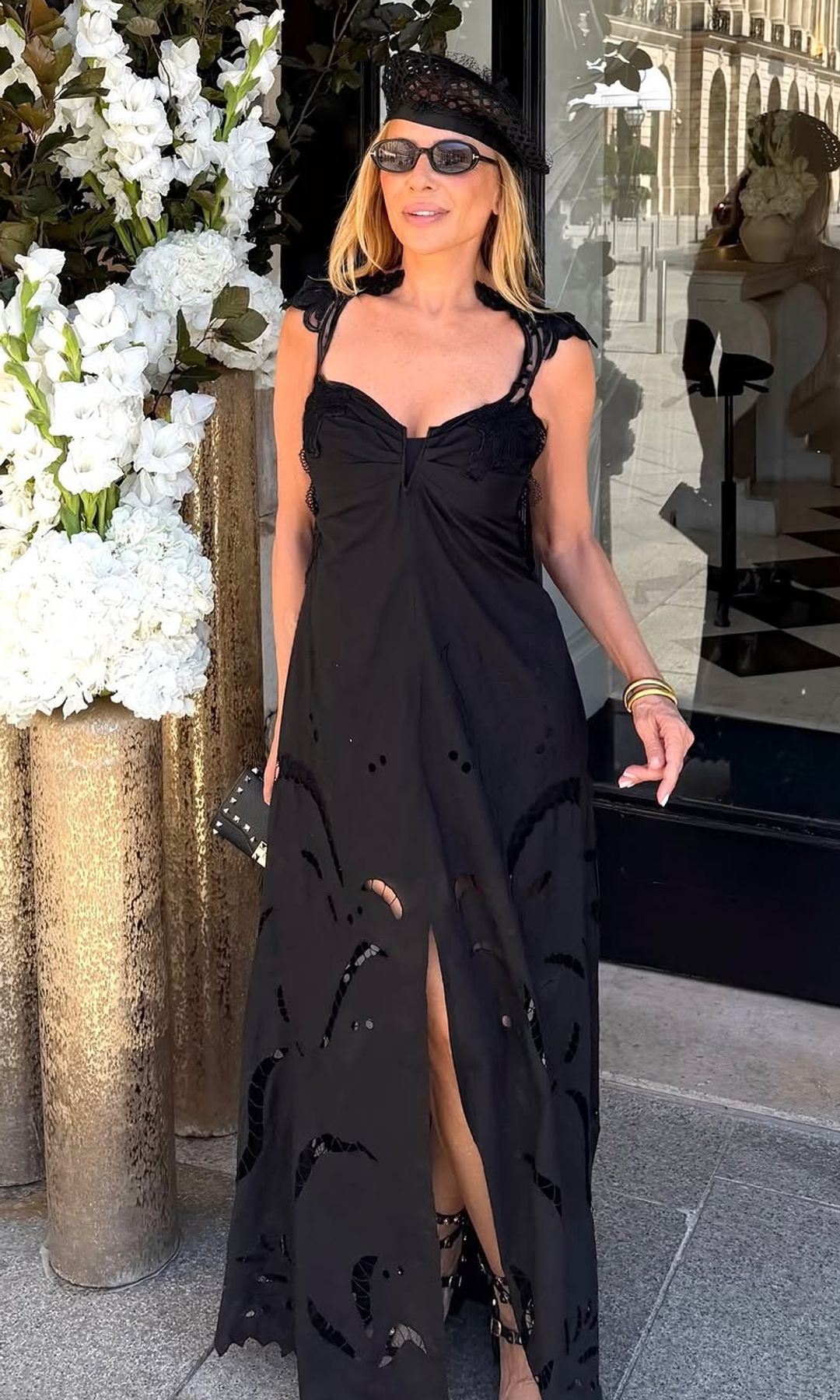 Marta Sánchez en París con look de invitada para la boda de Nieves Álvarez