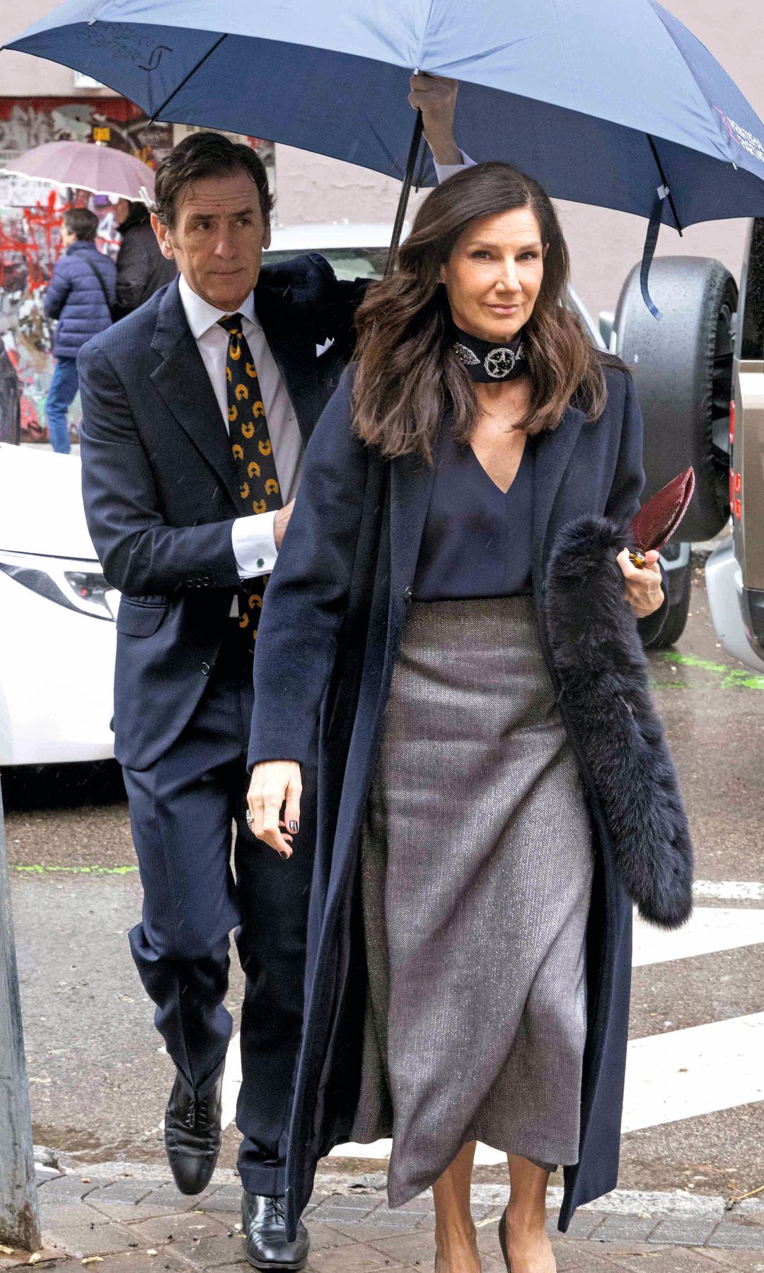 Paz Juristo, socia de Carolina Herrera y Amparo Corsini en Philocalist Studio, junto a su marido, Álvaro del Castaño