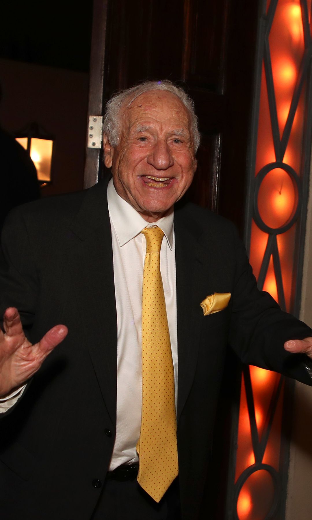 Mel Brooks, con su característica sonrisa